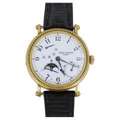 Patek Philippe 5015 Gold Watch Power Reserve 18k Estate Wristwatch