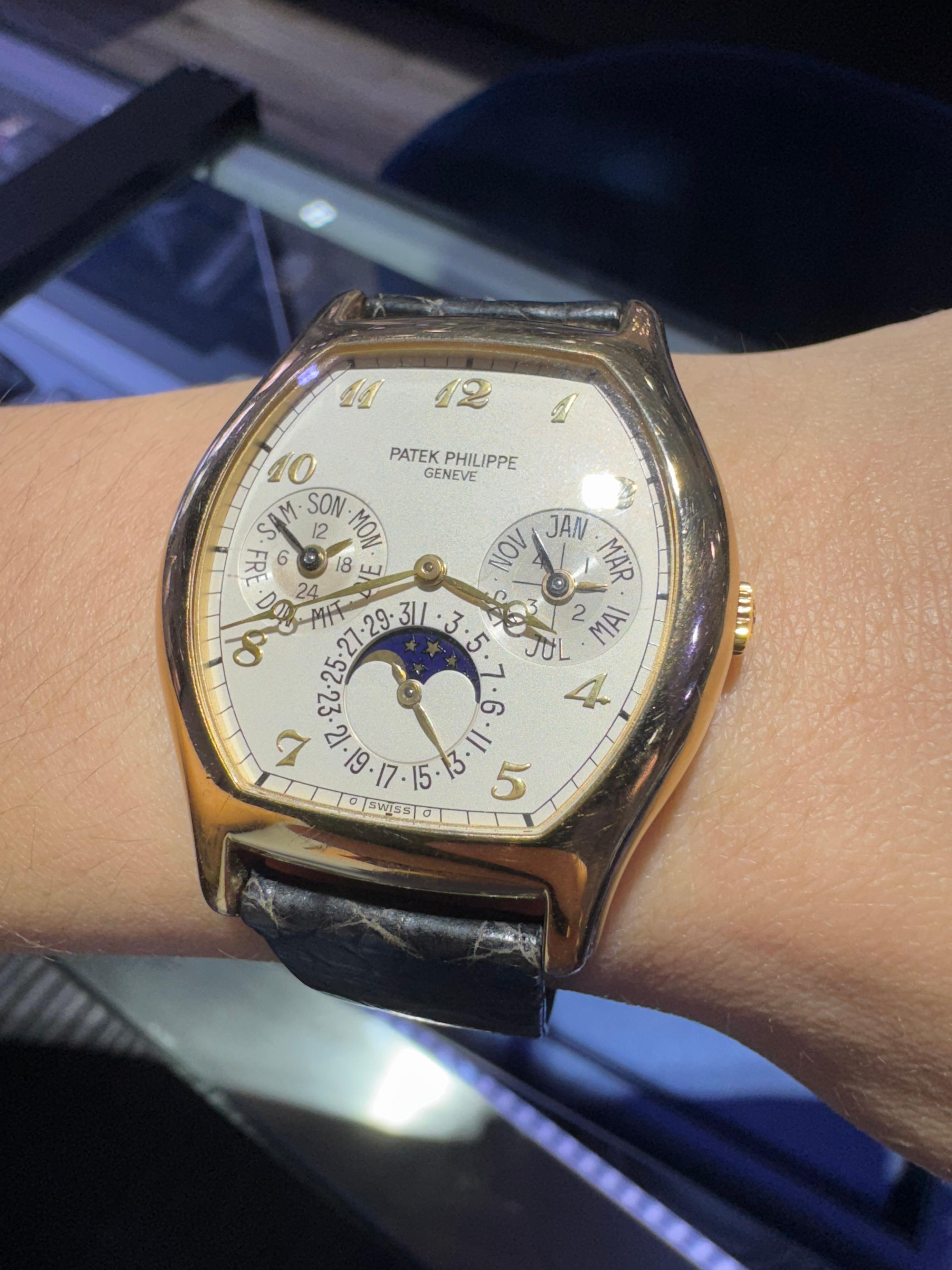 Patek Philippe 5040J Perpetual Calendar 18 Karat Watch in Stock For Sale 3