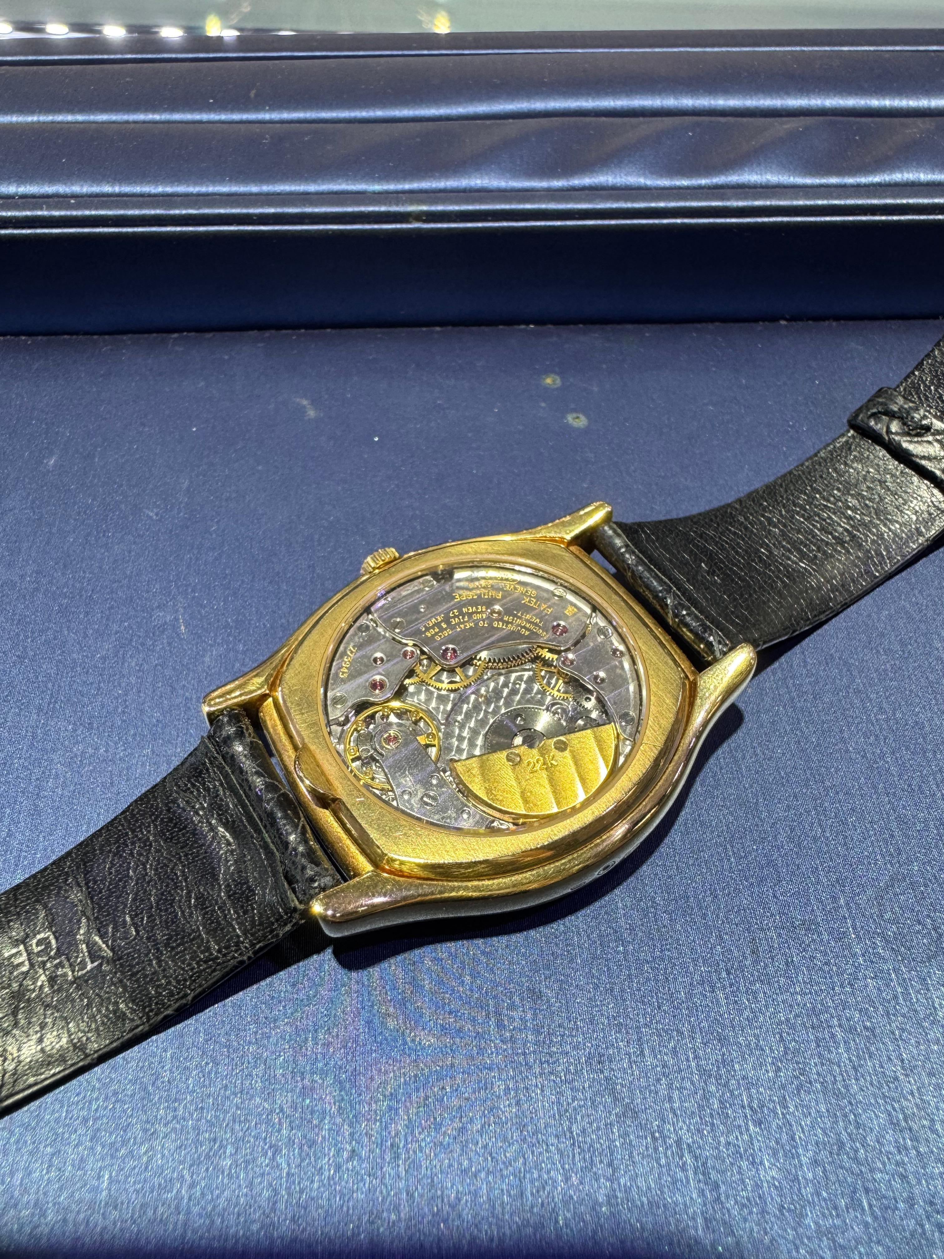 Patek Philippe 5040J Perpetual Calendar 18 Karat Watch in Stock In Excellent Condition For Sale In Boca Raton, FL