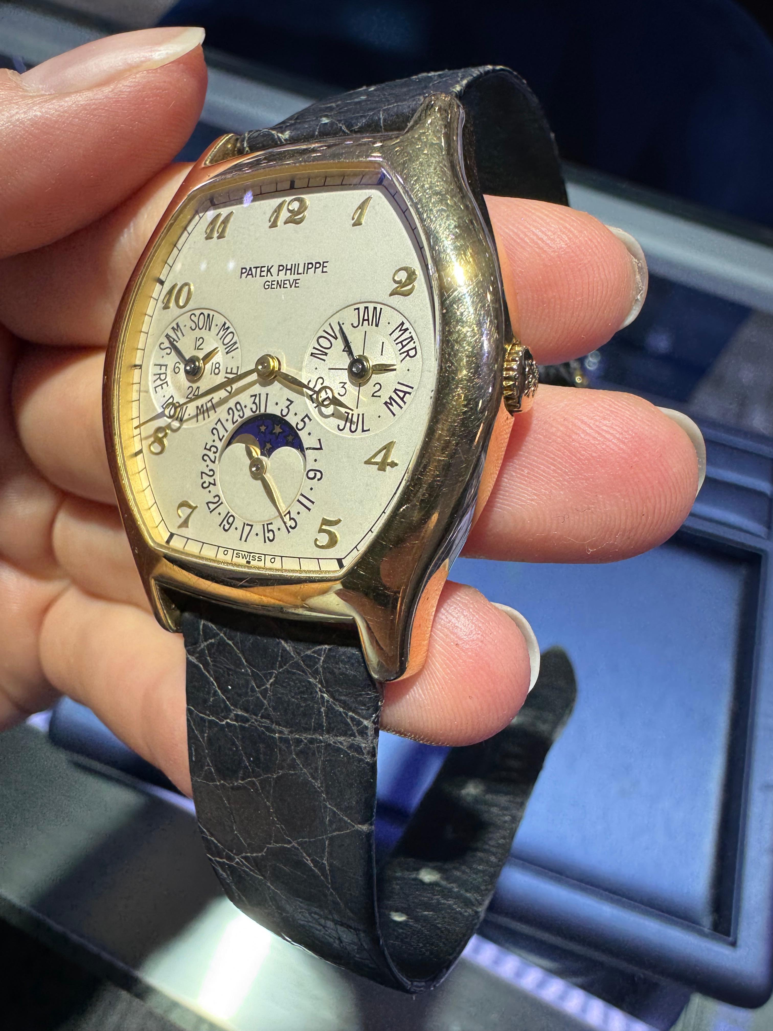 Patek Philippe 5040J Perpetual Calendar 18 Karat Watch in Stock For Sale 1