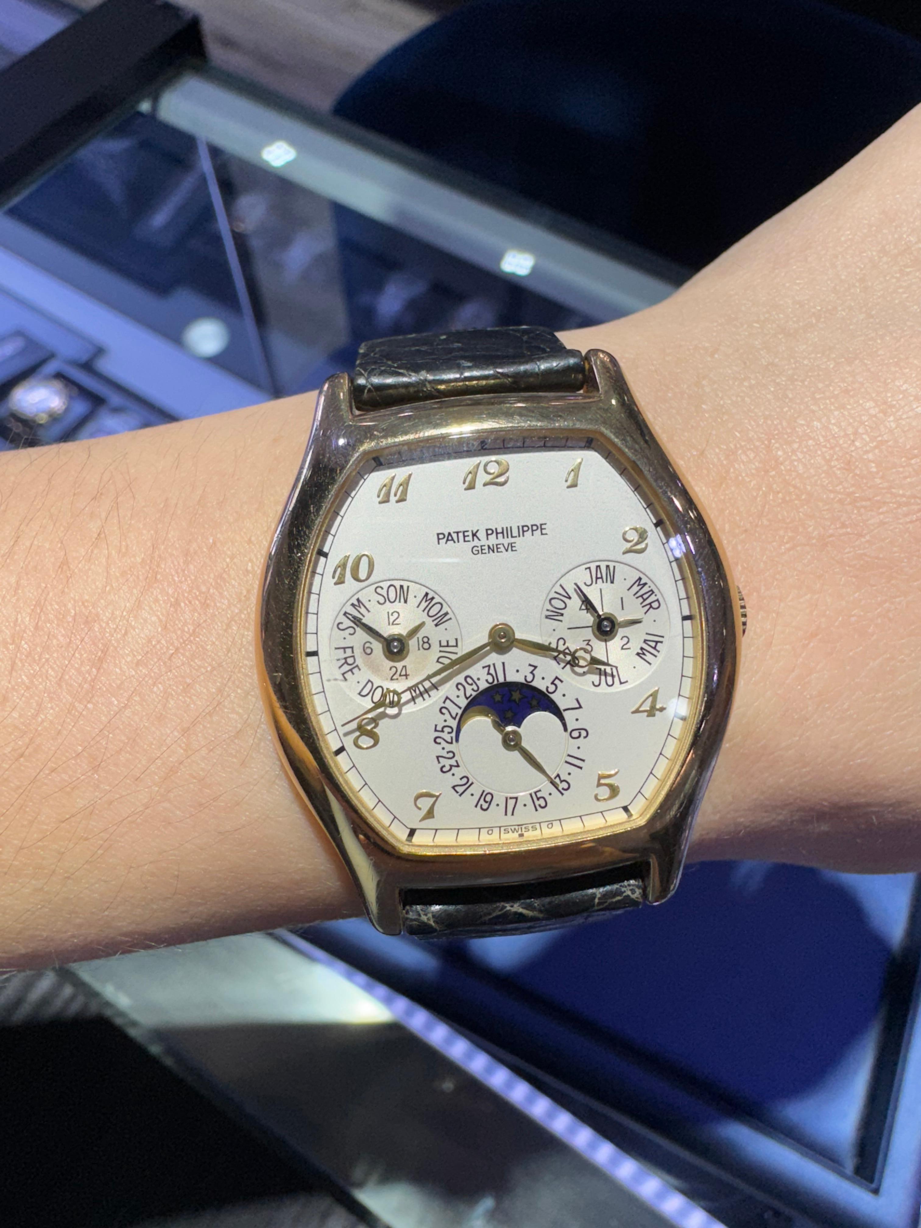 Patek Philippe 5040J Perpetual Calendar 18 Karat Watch in Stock For Sale 2