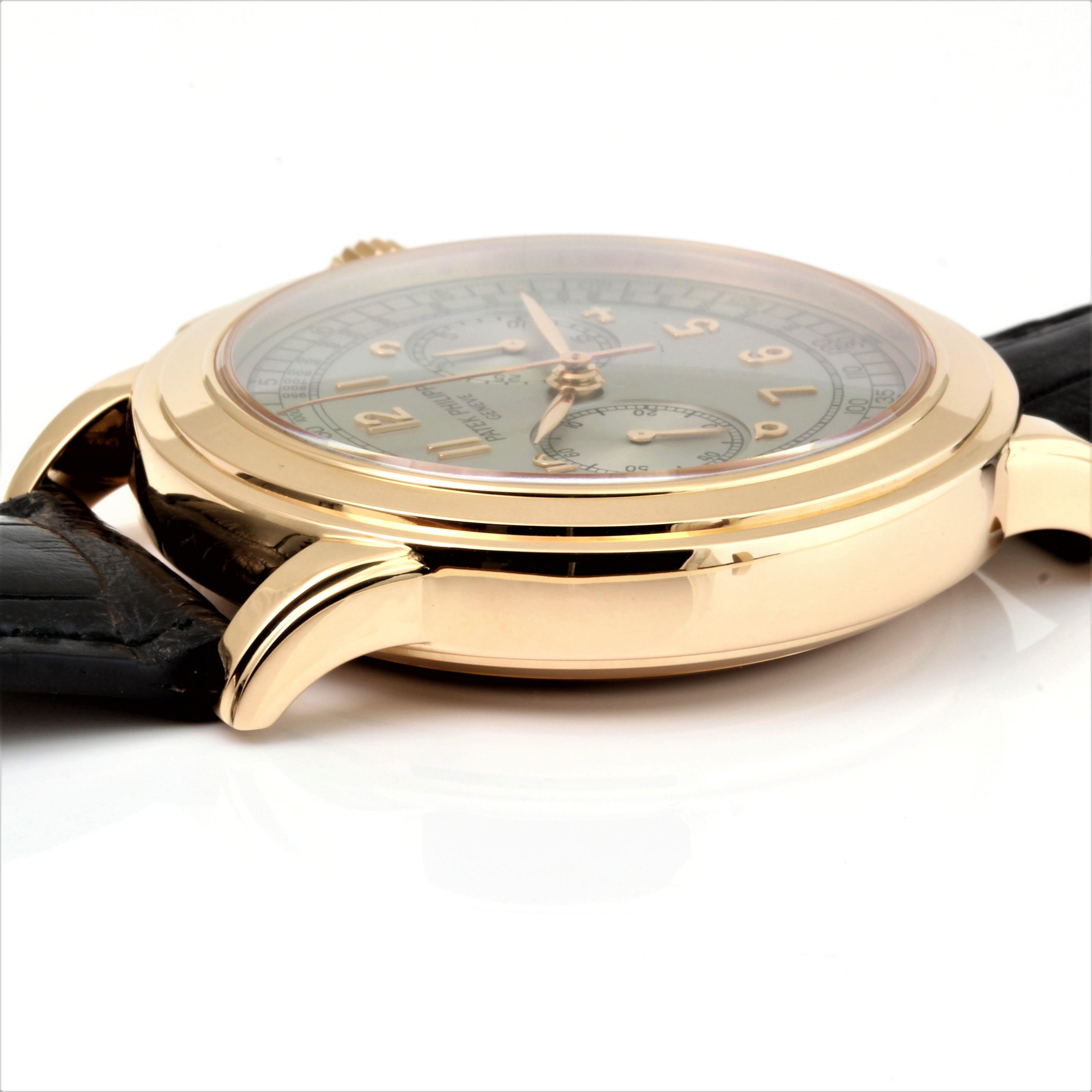 Patek Philippe 5070R- Rose Gold Chronograph Watch, Case, circa 2004 3