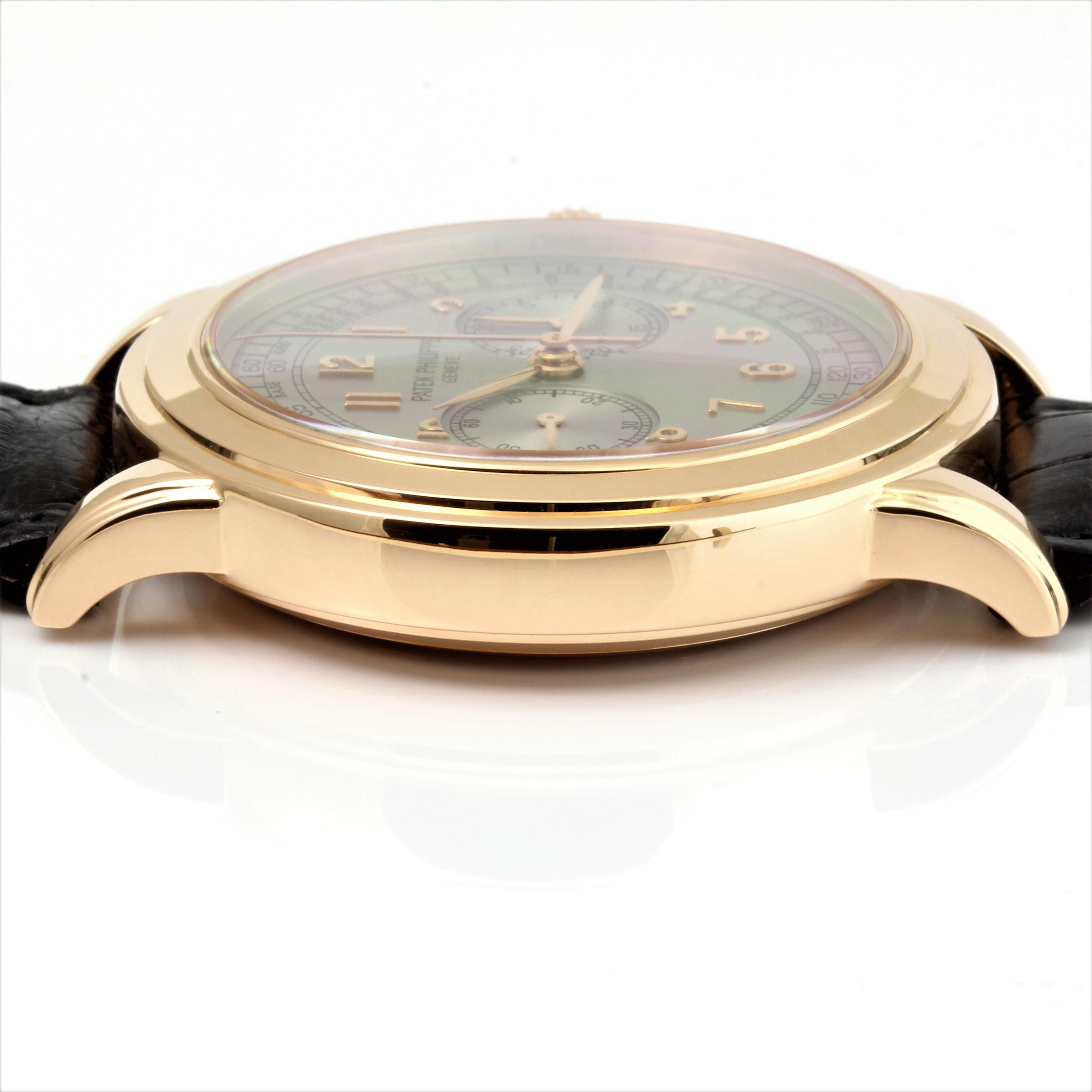 Modern Patek Philippe 5070R- Rose Gold Chronograph Watch, Case, circa 2004