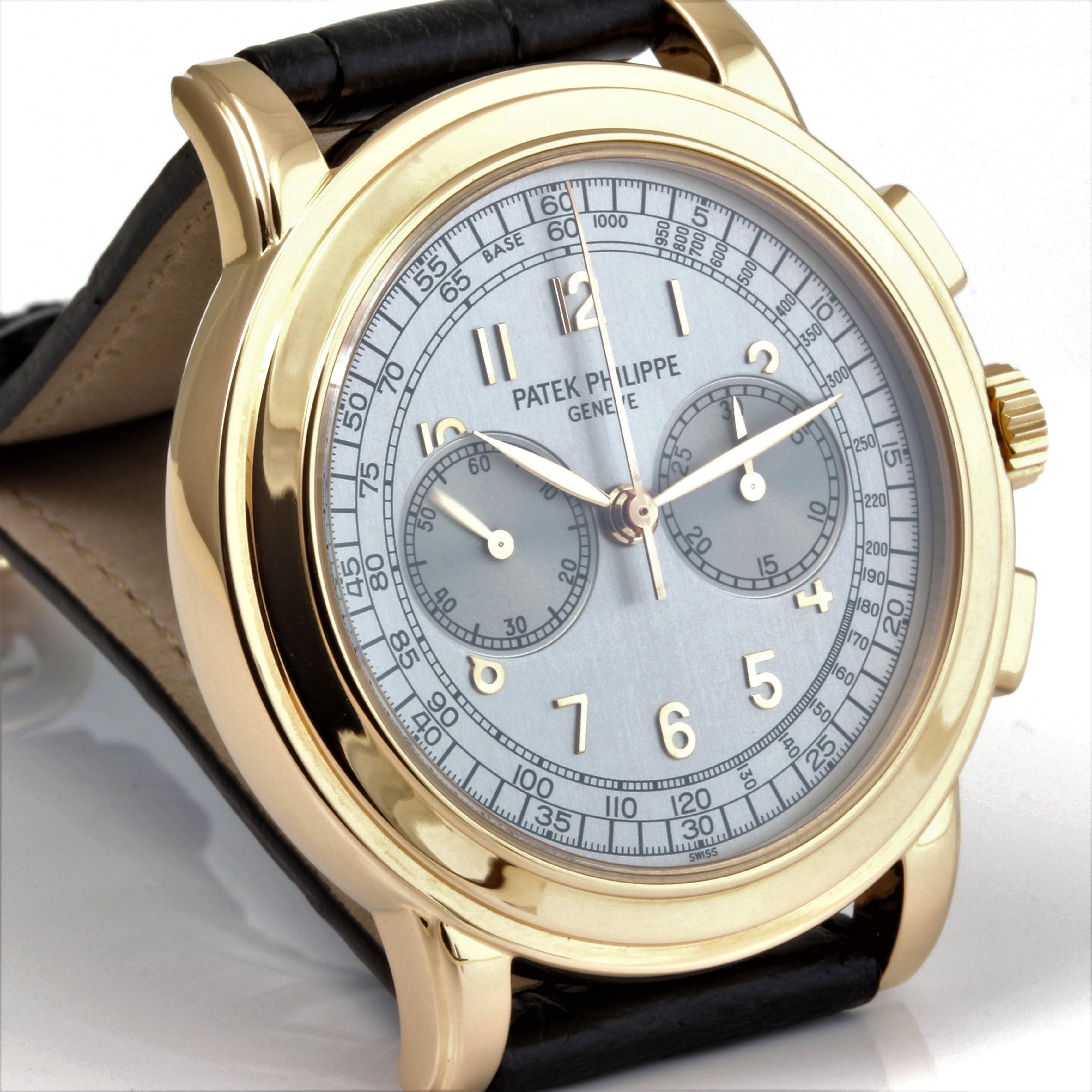 Men's Patek Philippe 5070R- Rose Gold Chronograph Watch, Case, circa 2004