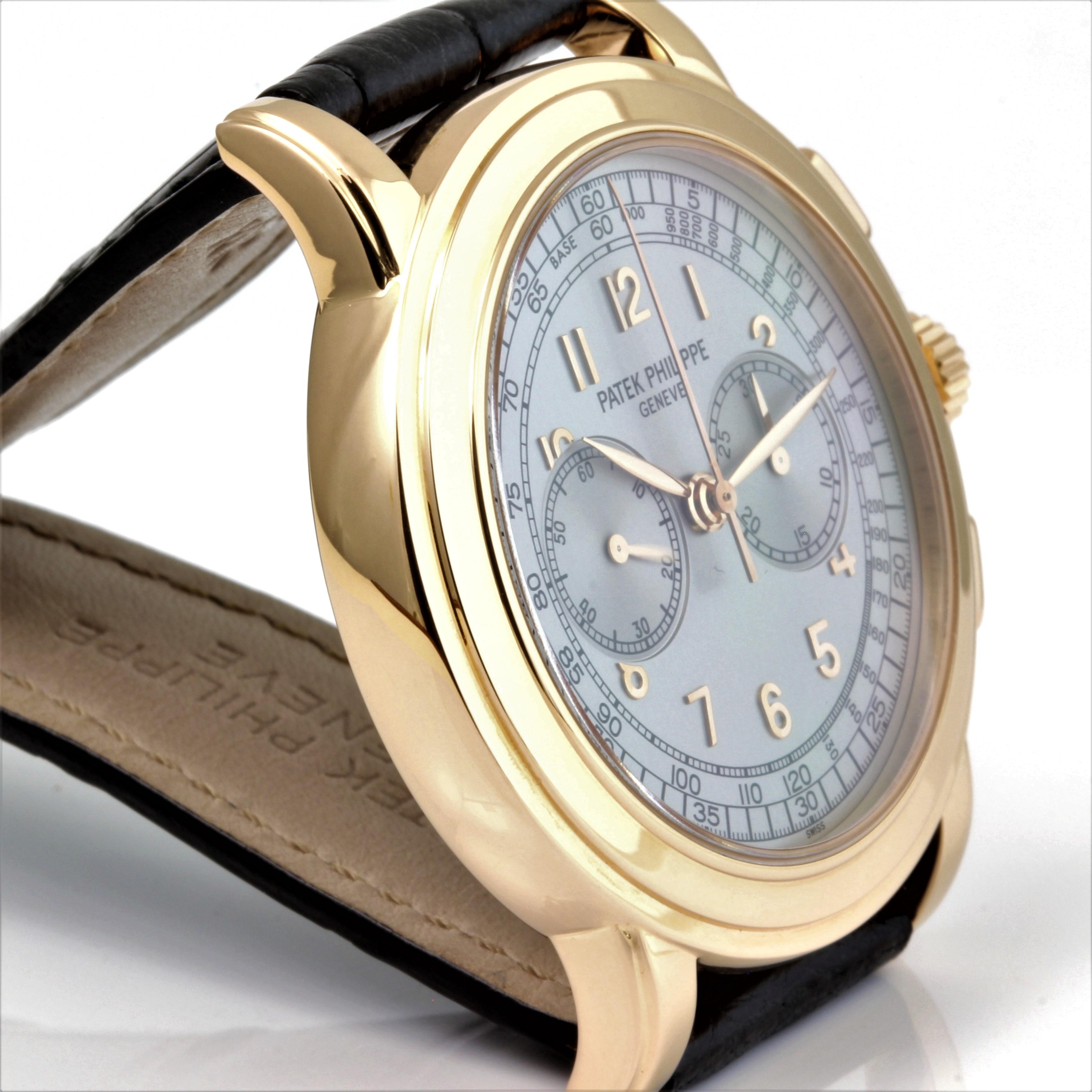 Patek Philippe 5070R- Rose Gold Chronograph Watch, Case, circa 2004 1