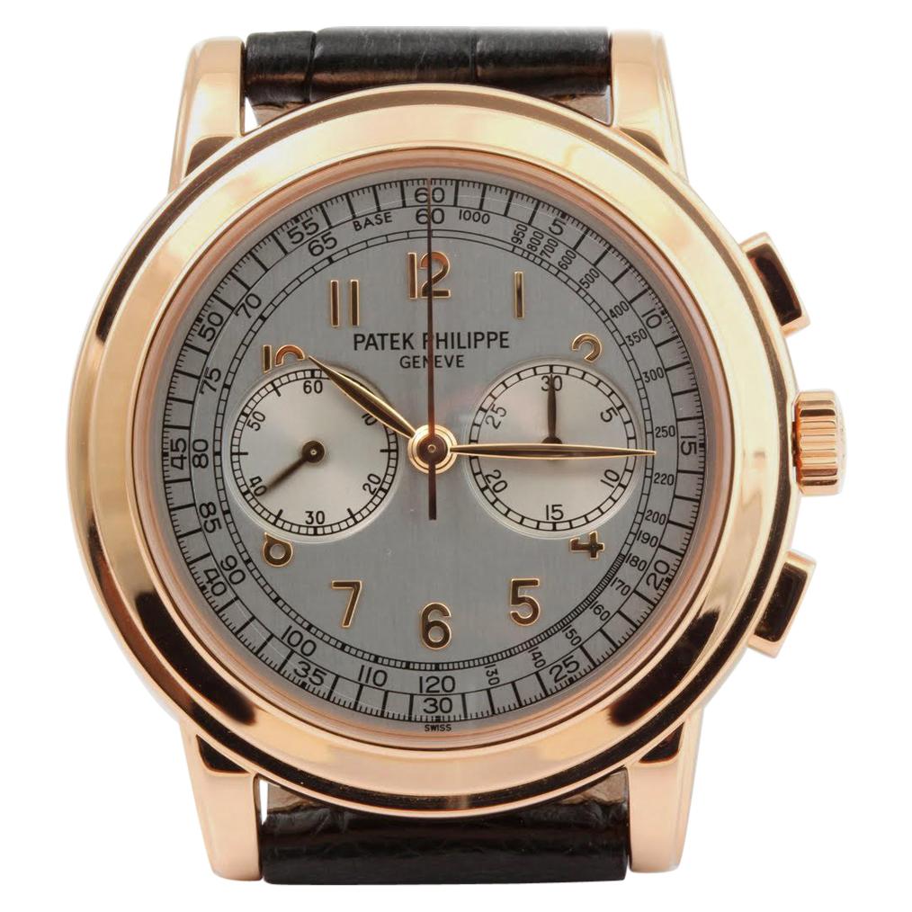 Patek Philippe 5070R- Rose Gold Chronograph Watch, Case, circa 2004