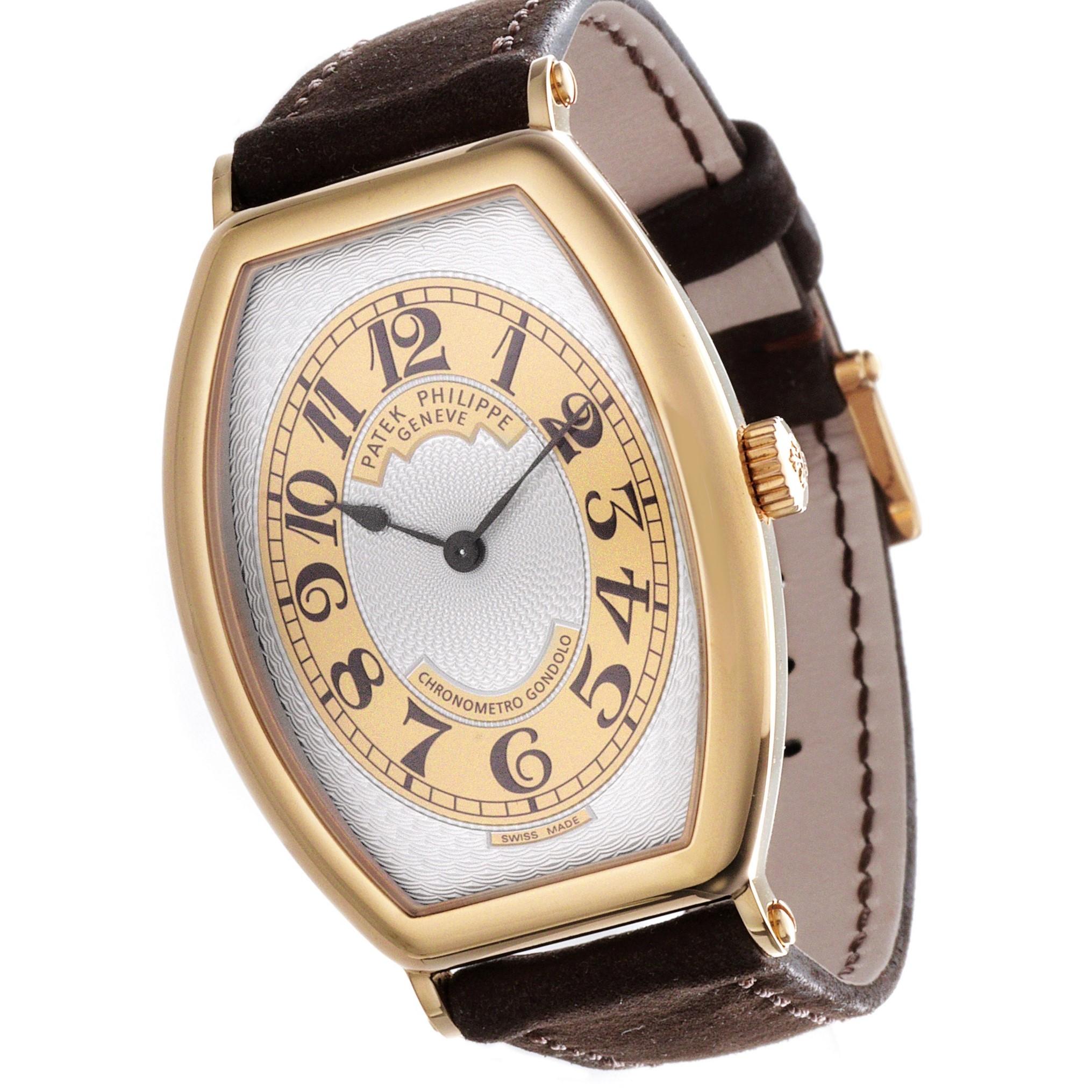 Patek Philippe 5098R Rose Gold Gondolo Watch, circa 2010 8