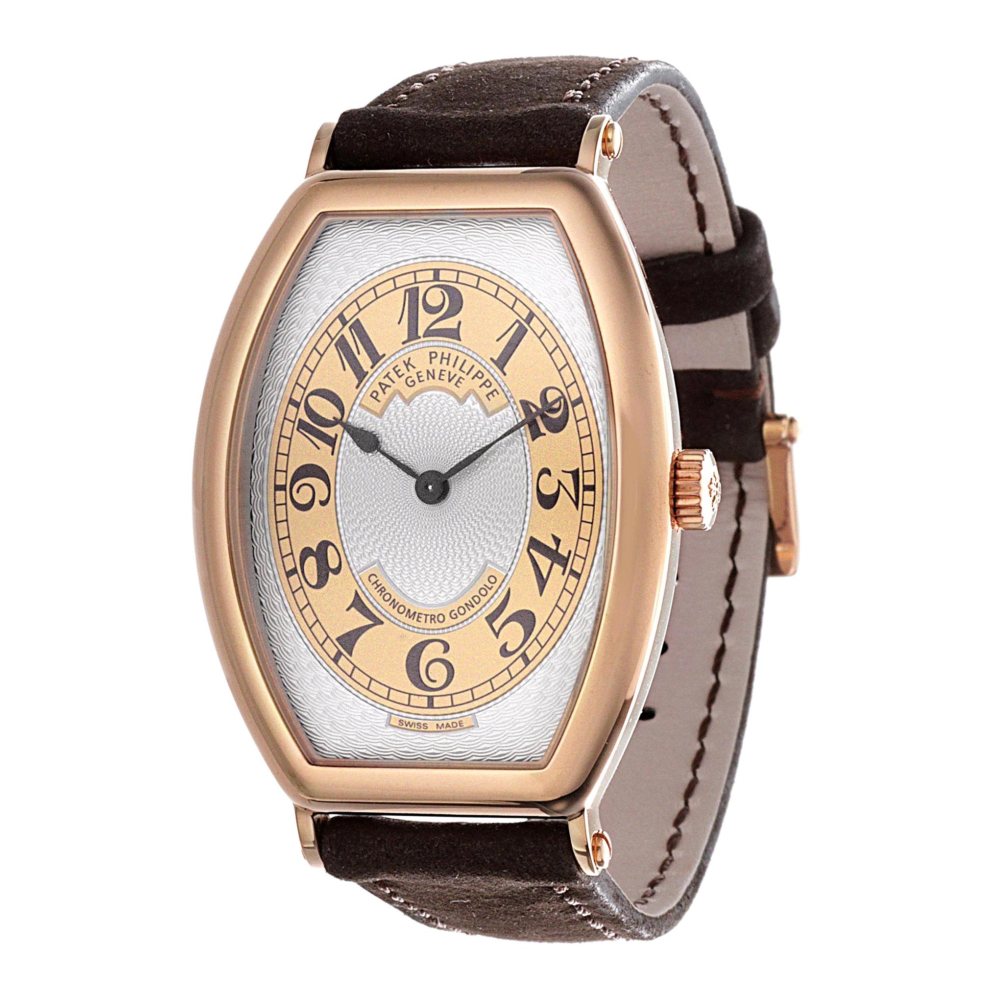 Patek Philippe 5098R Rose Gold Gondolo Watch, circa 2010