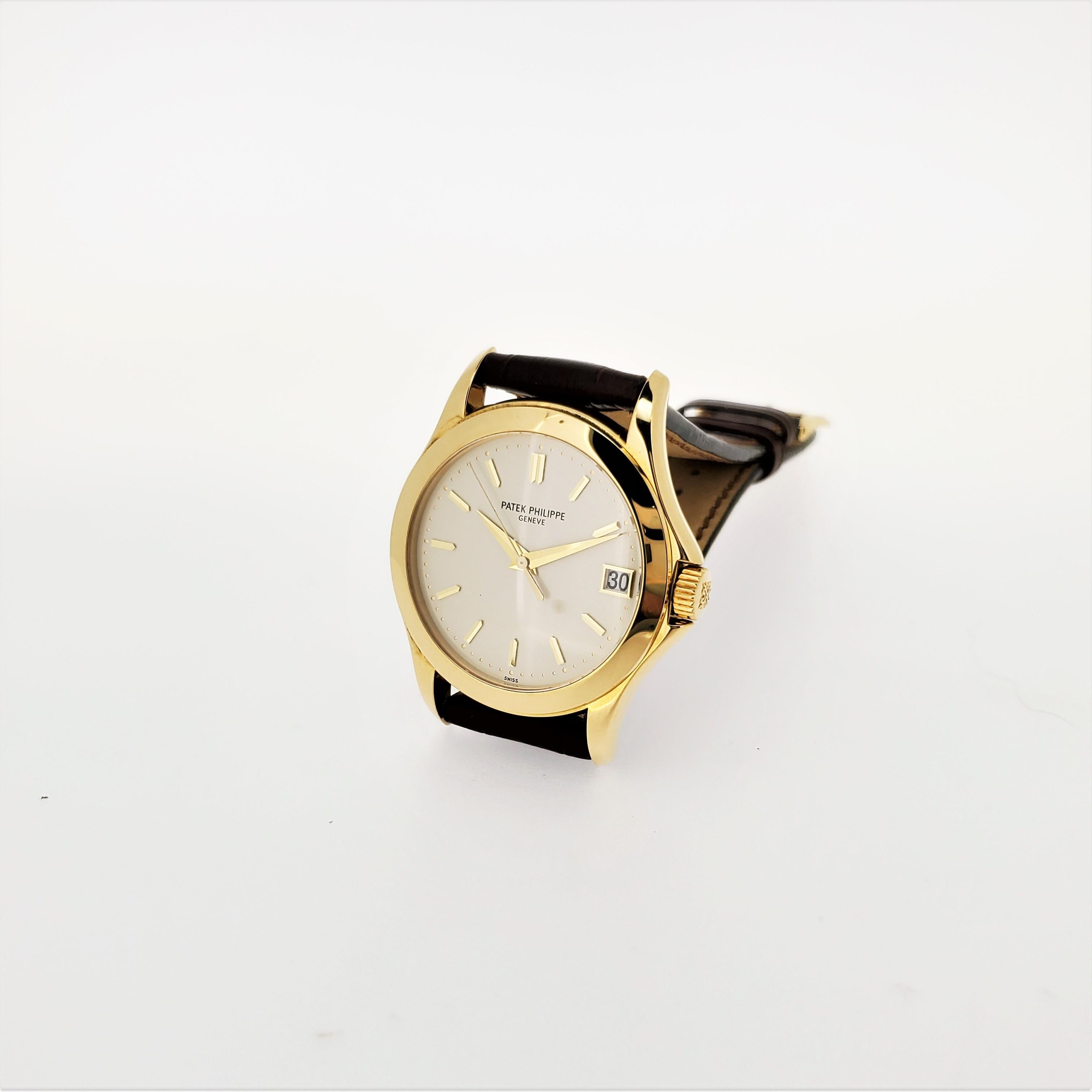 Patek Philippe 5107J Automatic Calatrava Watch, circa 2003 For Sale 4
