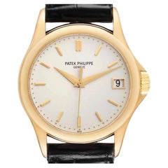 Patek Philippe 5107J Calatrava 18K Yellow Gold Ivory Dial Mens Watch