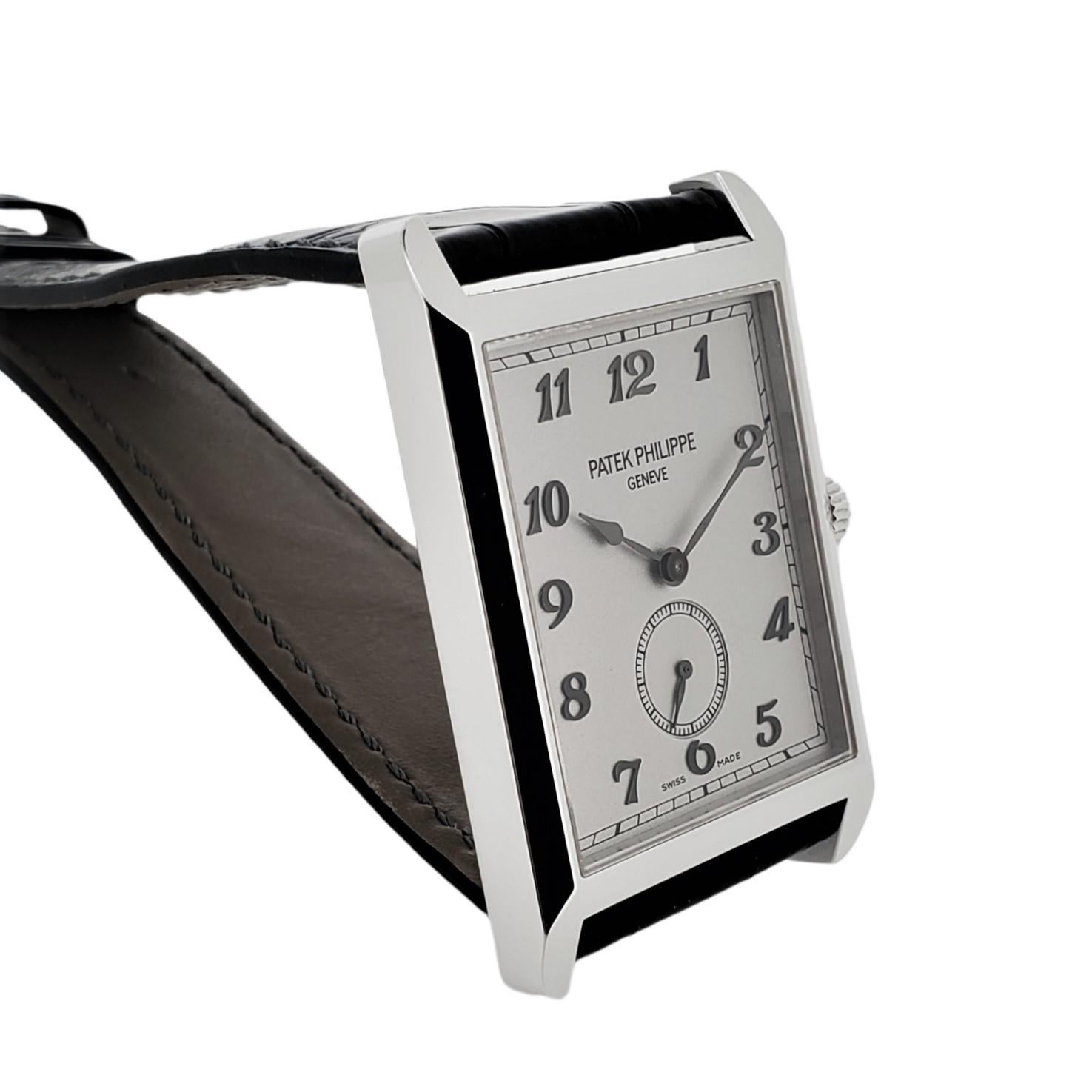 Art déco Patek Philippe 5109G Large massive oversized Thin Dress Watch Full Set Circa2005 en vente