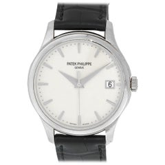 Patek Philippe 5127G Calatrava 18 Karat White Gold Eggshell Dial Watch