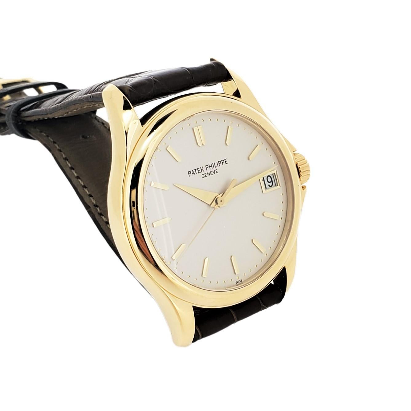 Patek Philippe 5127J Reloj automático Calatrava de 29 rubíes y caja, Circa 2003 en Excelente estado para la venta en Santa Monica, CA