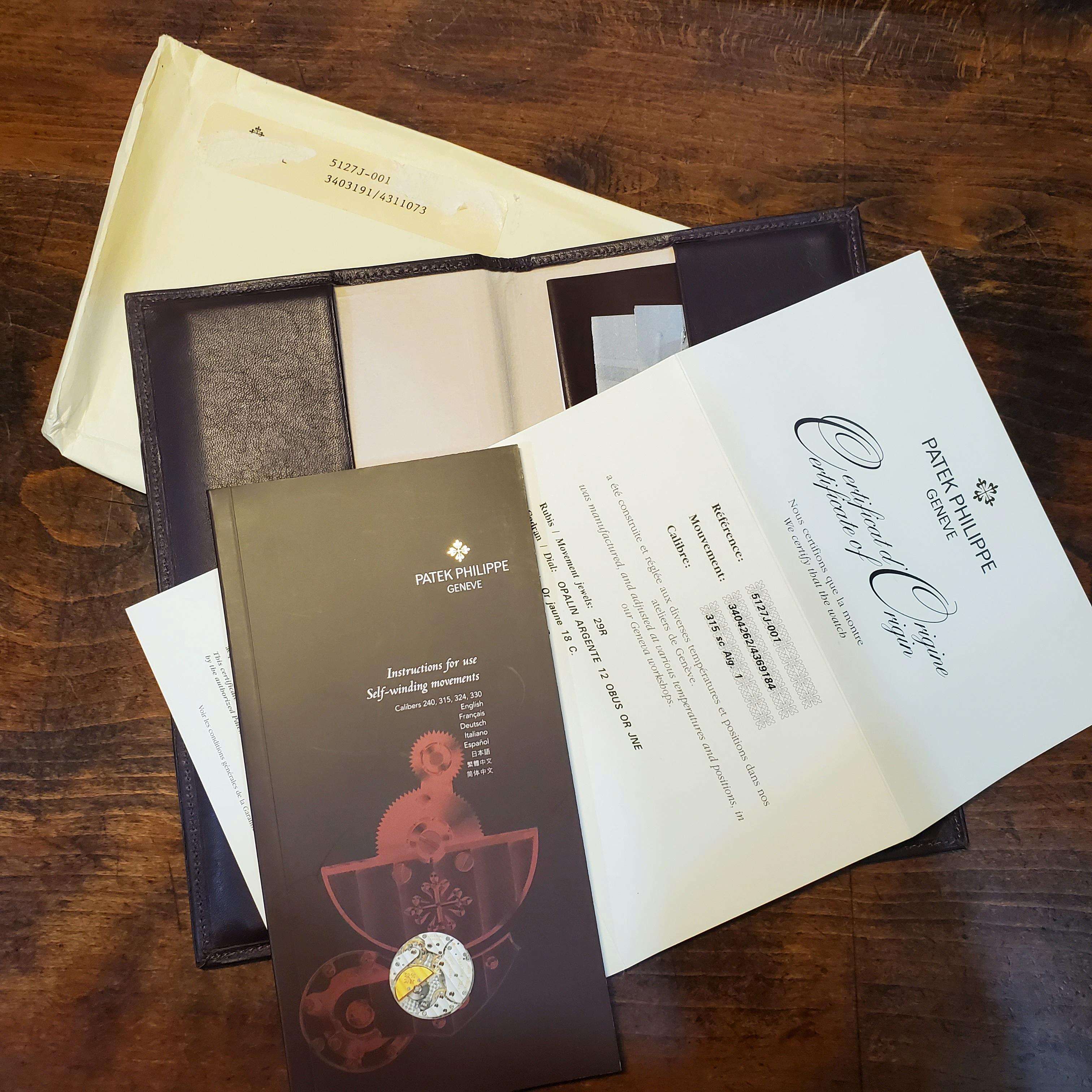 Patek Philippe 5127J Automatik Calatrava Uhr -Box Papiere Full Set, CIRCA 2006 im Angebot 8