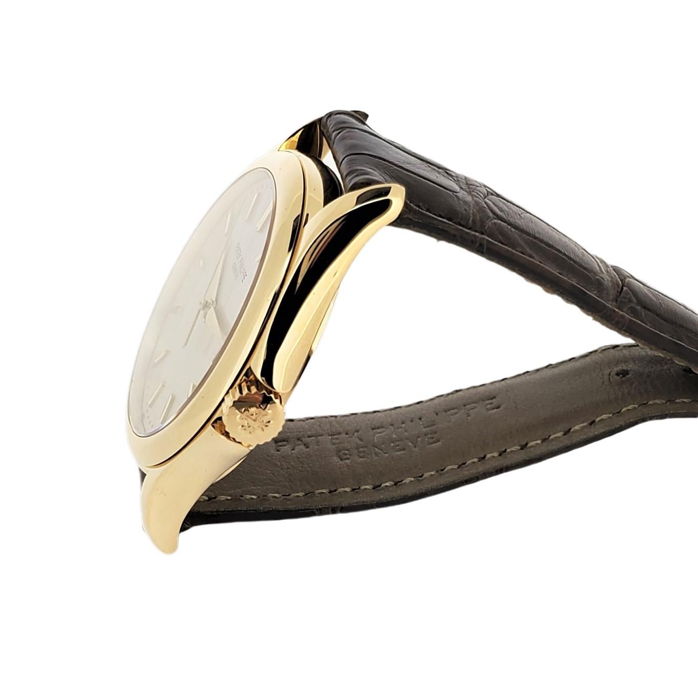 Patek Philippe 5127J Automatik Calatrava Uhr -Box Papiere Full Set, CIRCA 2006 im Angebot 3