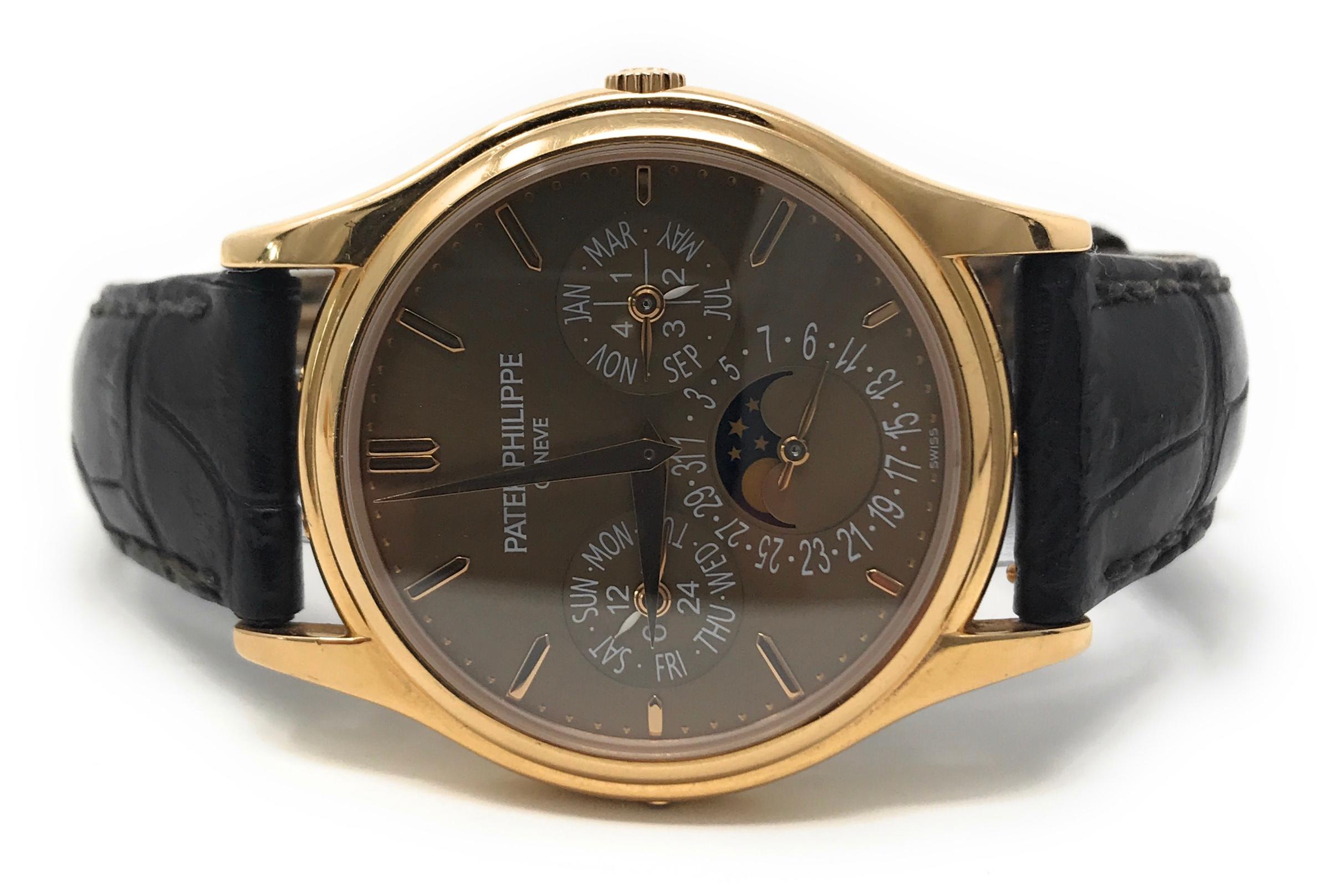 Patek Philippe 5140R Grand Complications Perpetual Calendar Watch In Good Condition For Sale In Los Angeles, CA
