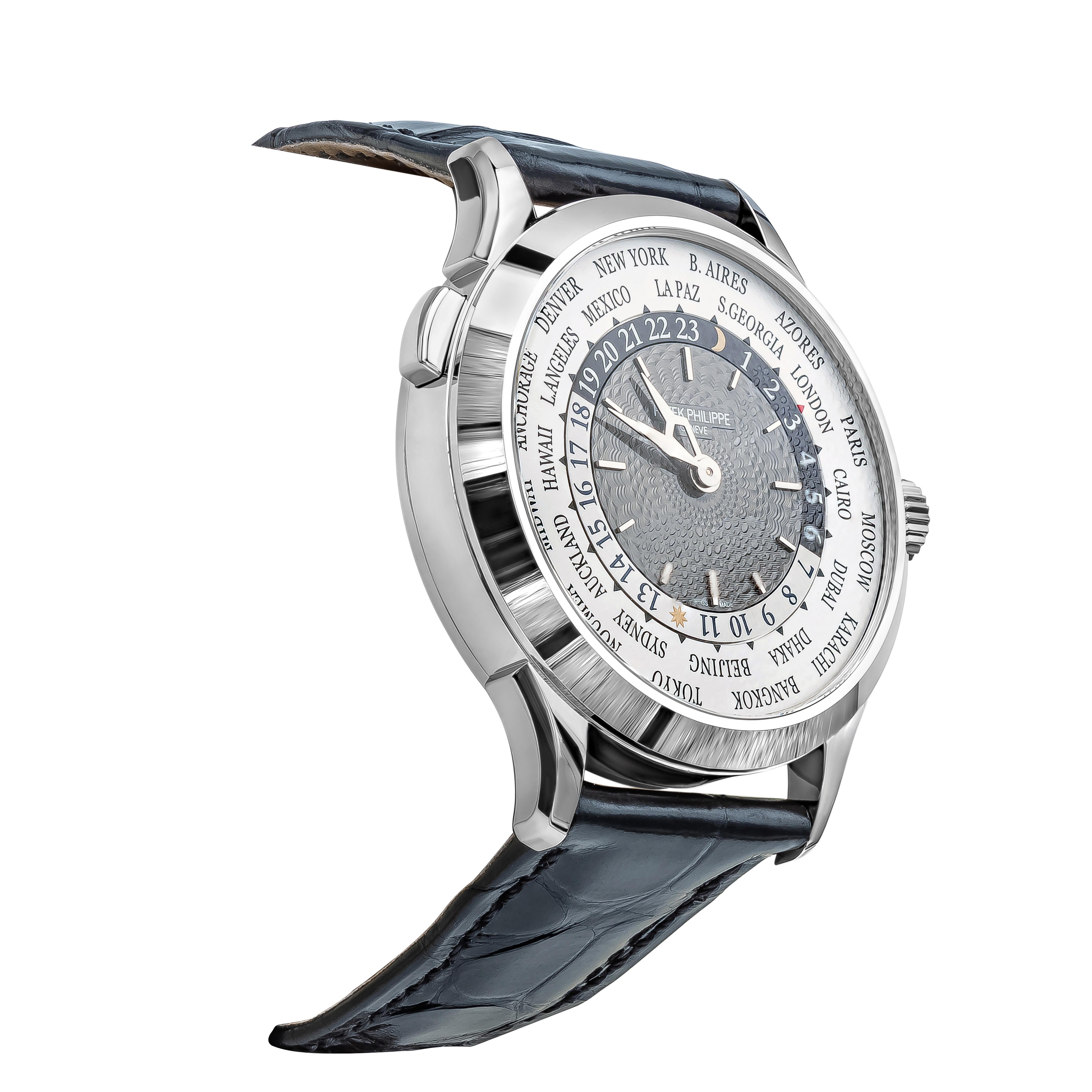 Contemporain Patek Philippe Montre World Time Complications en or blanc 5230G en vente