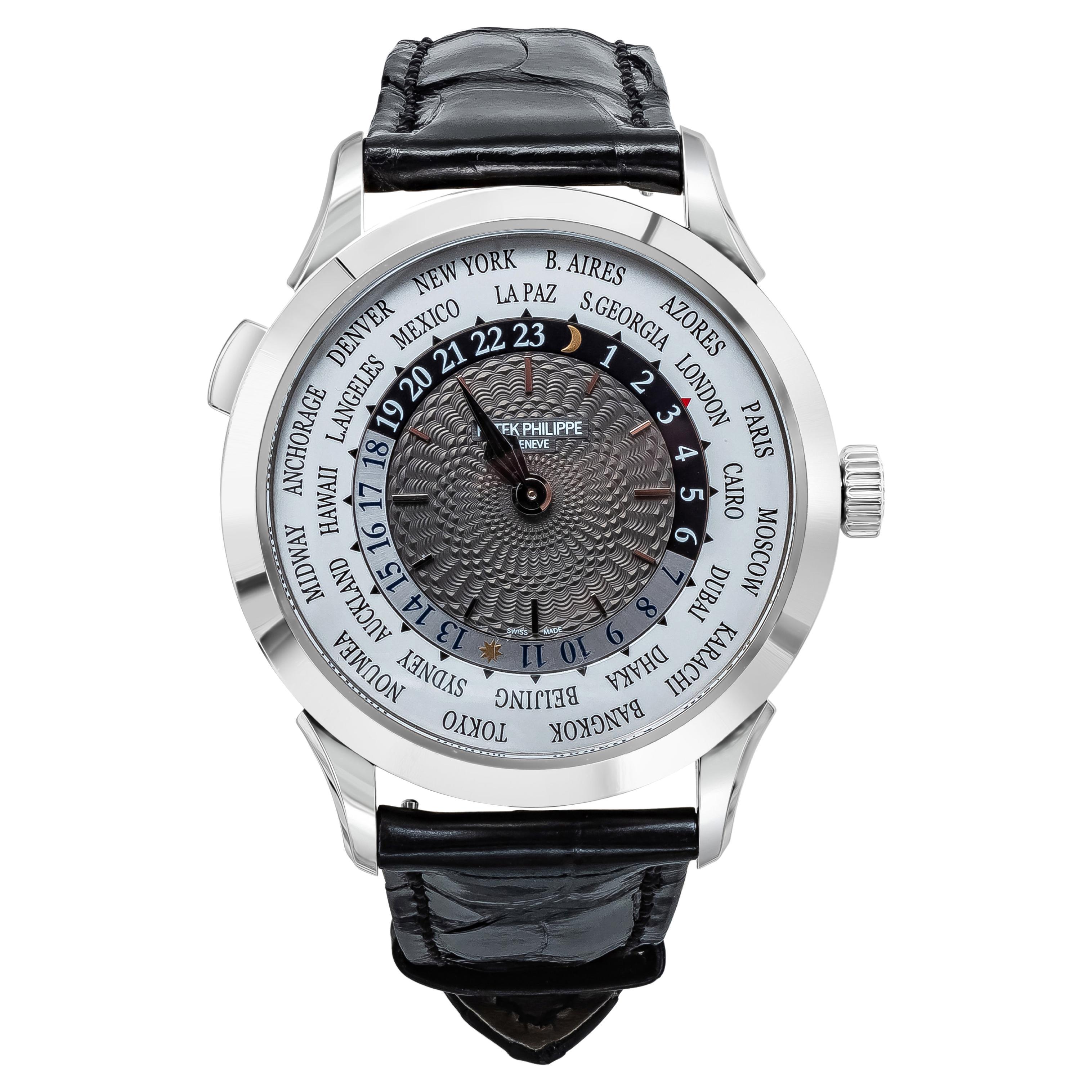 Patek Philippe 5230G World Time Complications White Gold Watch For Sale