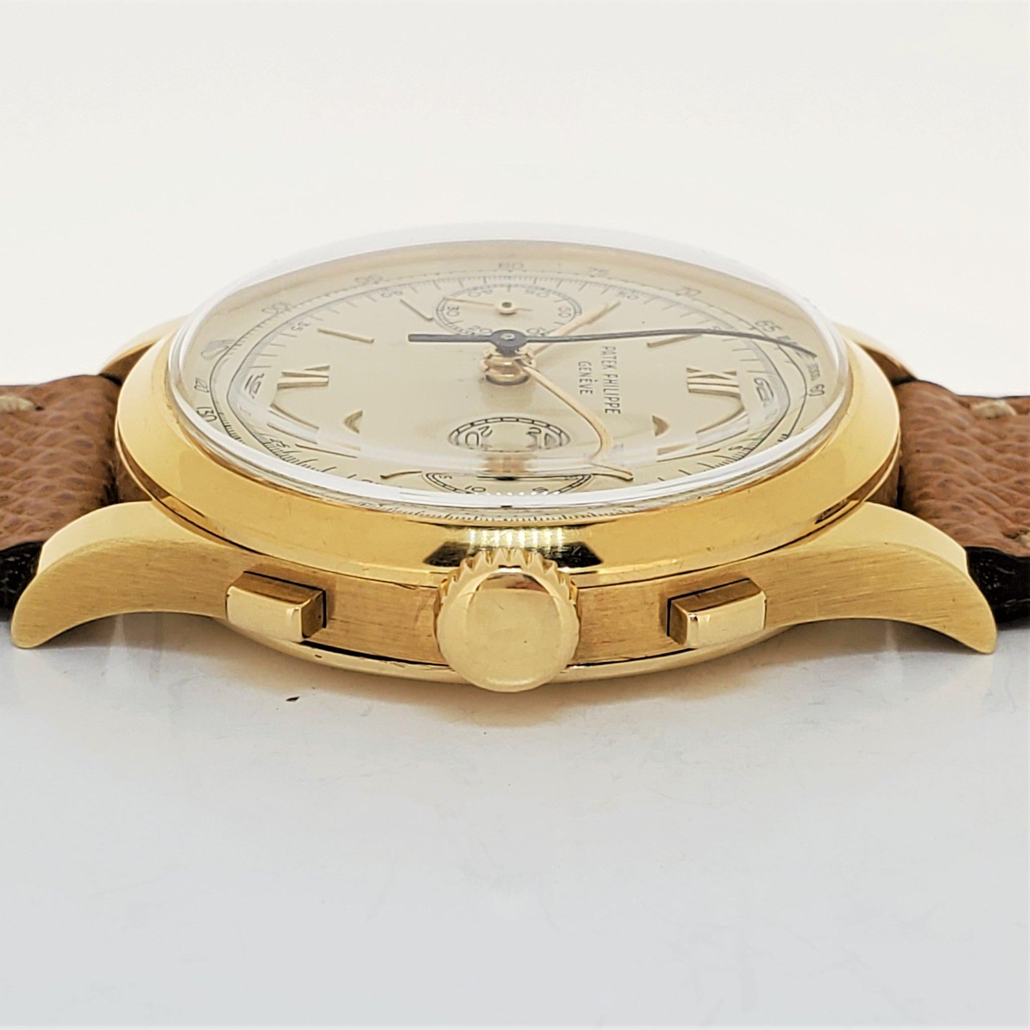 Women's or Men's Patek Philippe 530J Jumbo Chronograph Watch, circa 1952