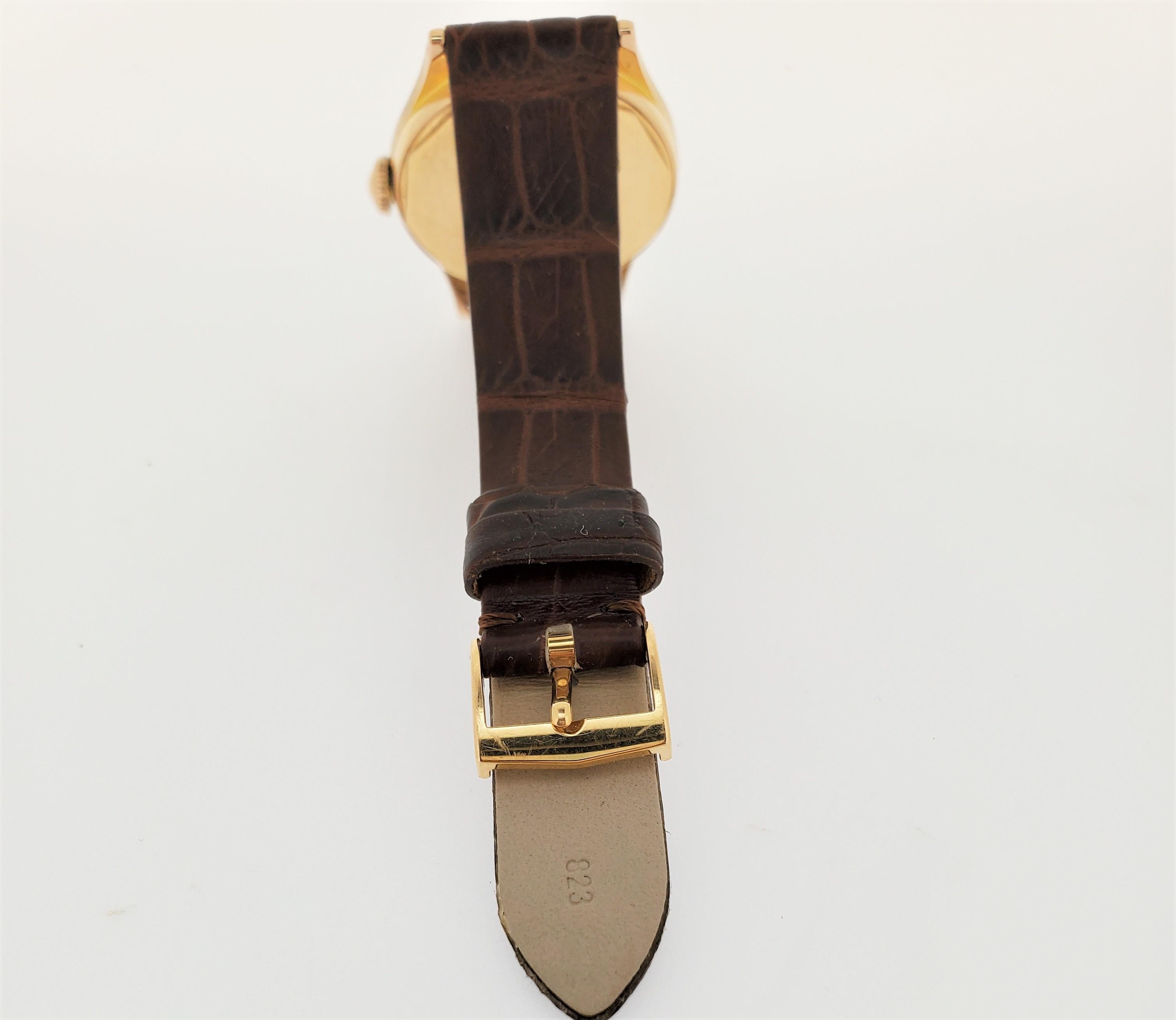 Patek Philippe 565R Vintage Water Resistant Calatrava Rose Gold Watch Circa 1949 For Sale 3