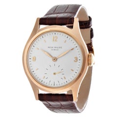 Patek Philippe 565R Retro Water Resistant Calatrava Rose Gold Watch Circa 1949