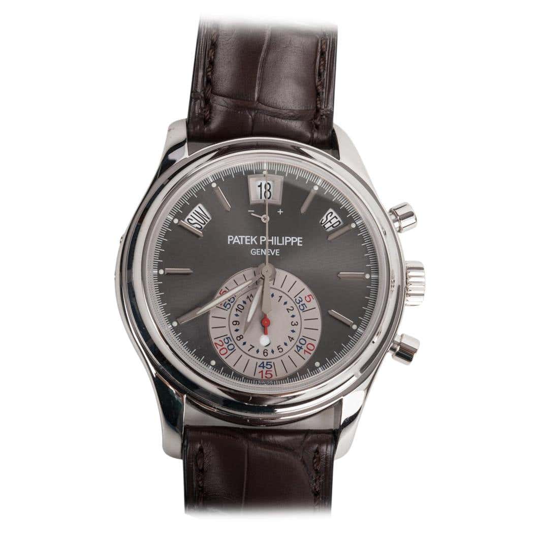 Patek Philippe 5960P-001 Annual Calendar Chronograph Platinum Watch at ...