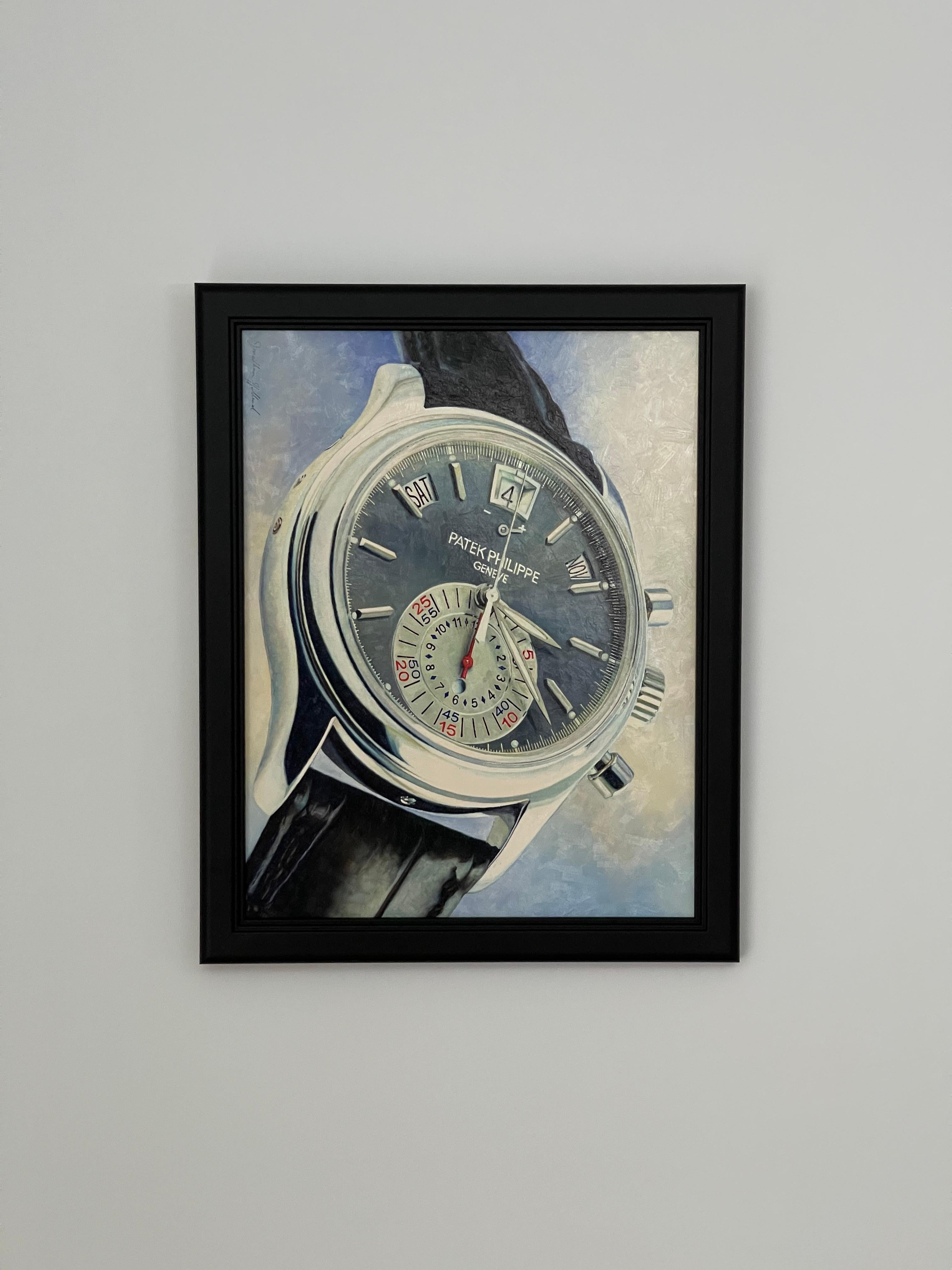 Canadian Patek Philippe 5960P Annual Calendar Chronograph wall art oil painting For Sale