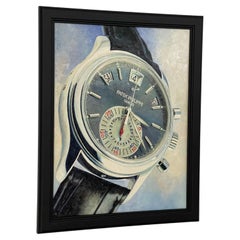 Peinture à l'huile d'art murale d'un calendrier annuel Chronographe Patek Philippe 5960P