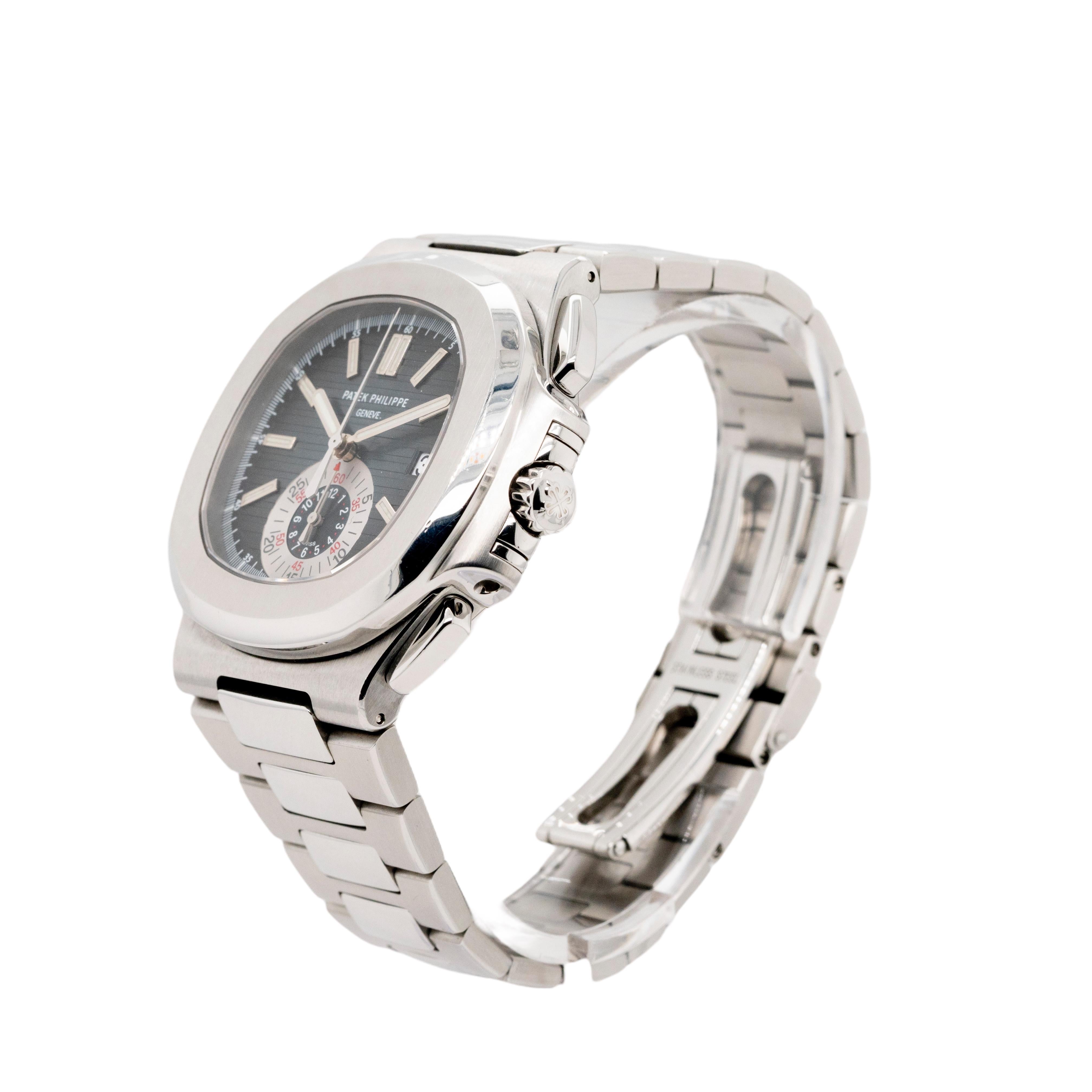 Patek Philippe 5980/1A 001 Nautilus In Excellent Condition In Boca Raton, FL