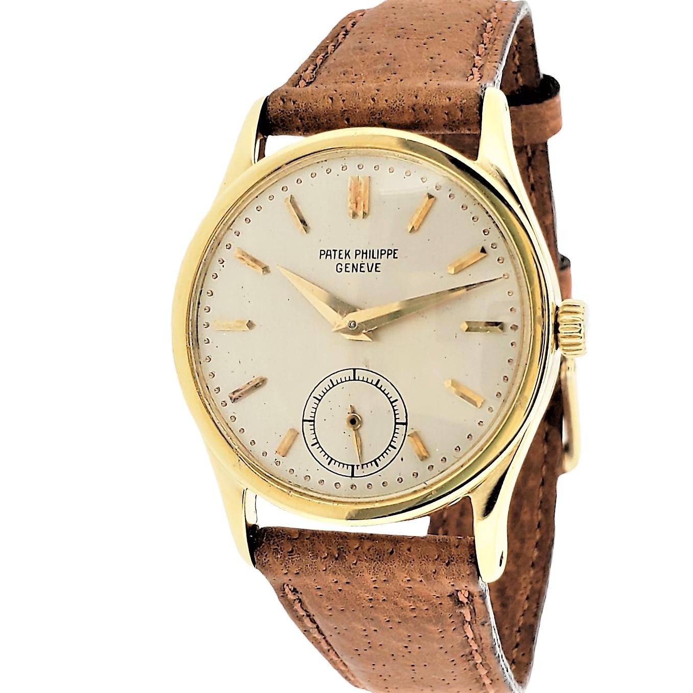 Patek Philippe 96J ; The 1st Calatrava Watch, 4e série, circa 1961-62 en vente 6