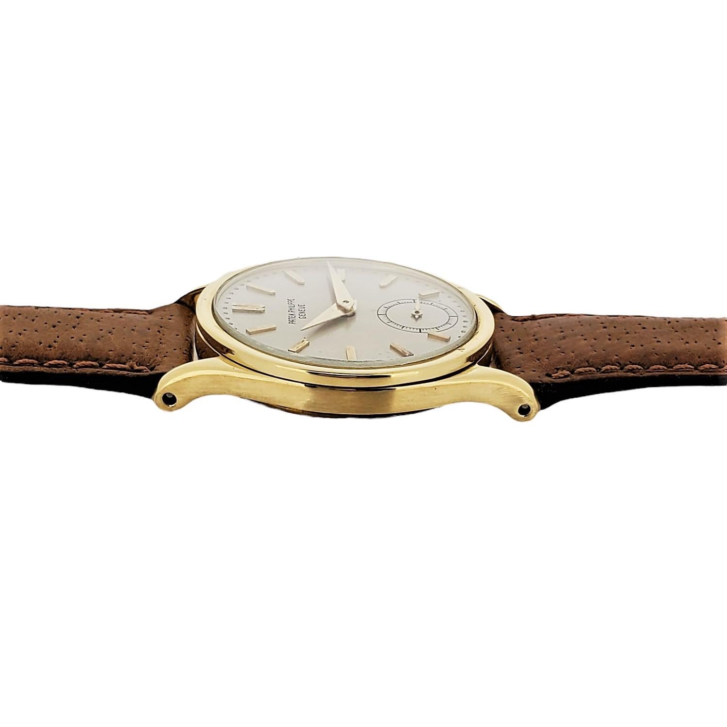 Patek Philippe 96J; The 1st Calatrava Watch, 4th Series, circa 1961-62 For Sale 1