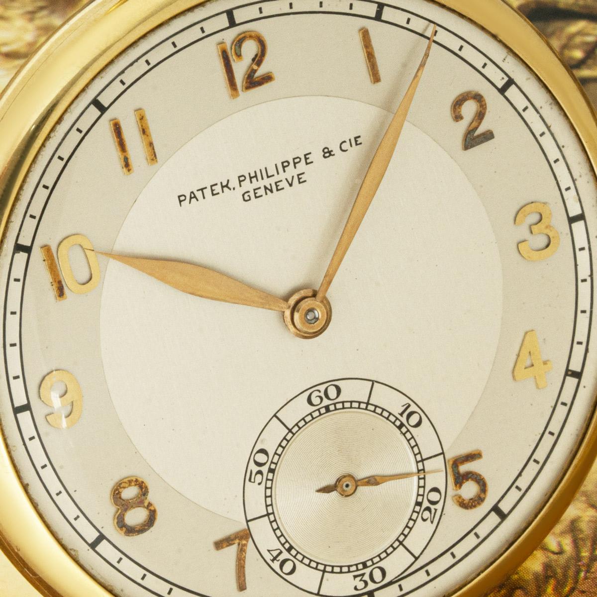 Patek Philippe. Gold Elegante keyless Lever Kleiduhr C1940er Jahre im Zustand „Gut“ im Angebot in London, GB