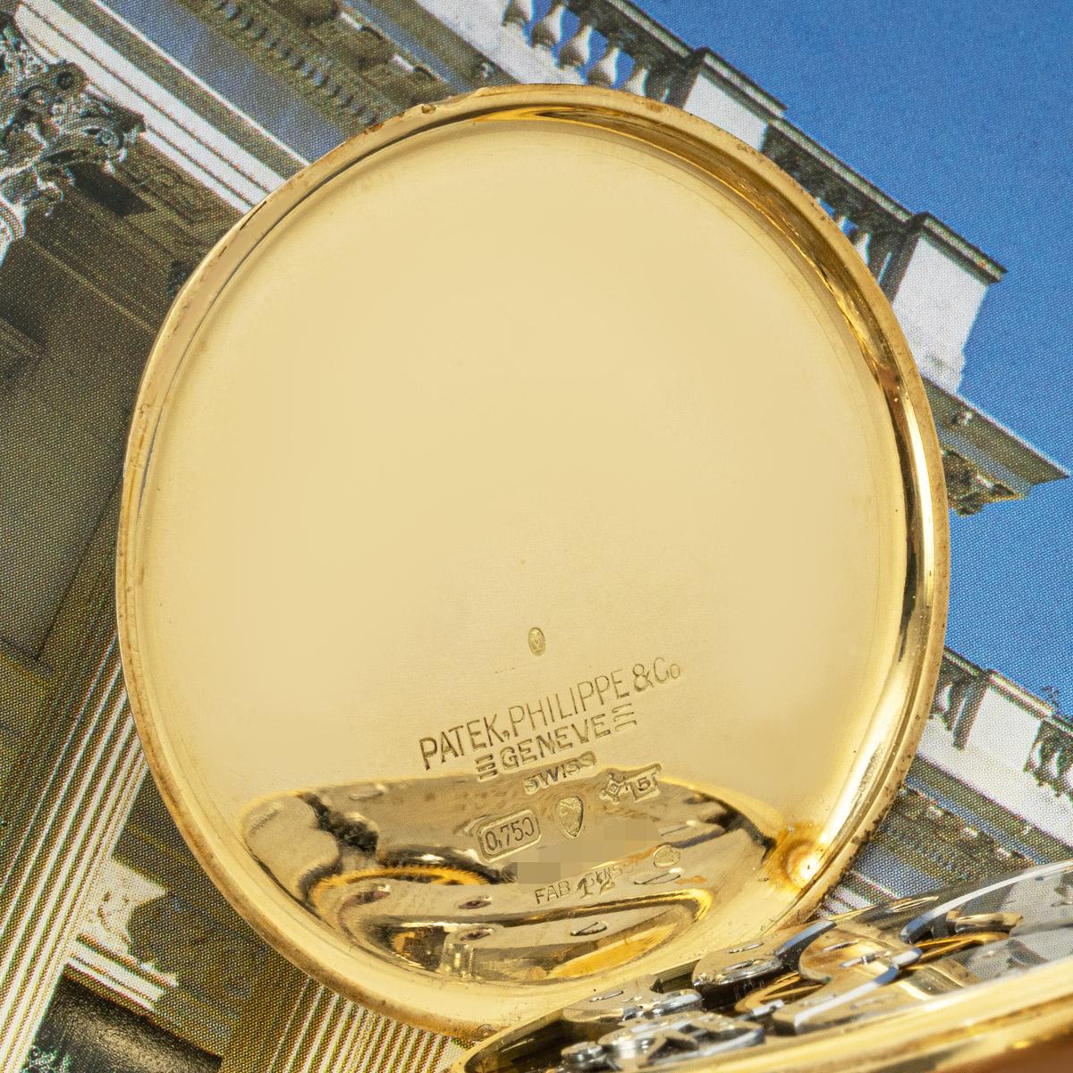 Patek Philippe. Gold Elegante keyless Lever Kleiduhr C1940er Jahre im Angebot 1