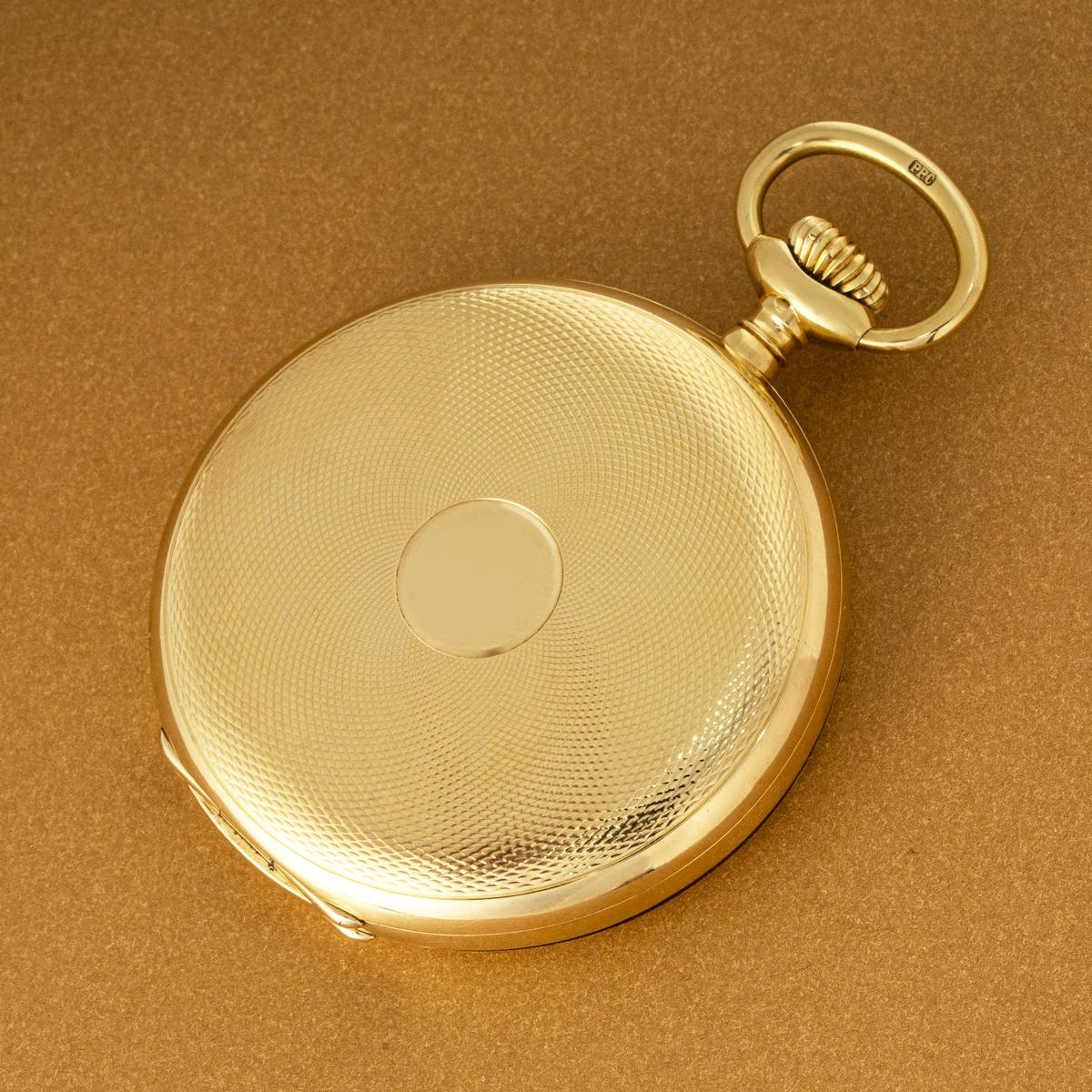 Patek Philippe. A Gold Hunter Keyless Lever Pocket Watch C1918 For Sale 2