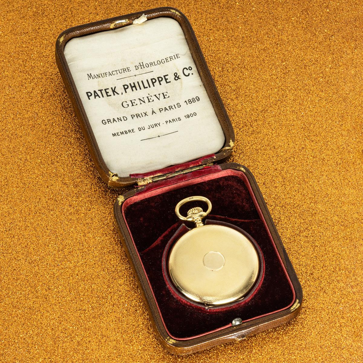 Patek Philippe. A Gold Hunter Keyless Lever Pocket Watch C1918 For Sale 4