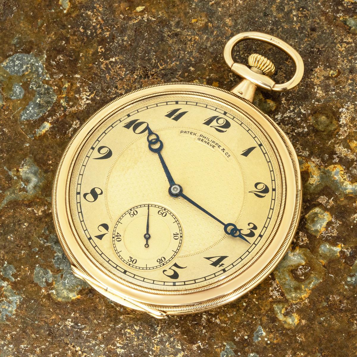 Patek Philippe. A Gold Keyless Lever Pocket Watch C1914 For Sale 4