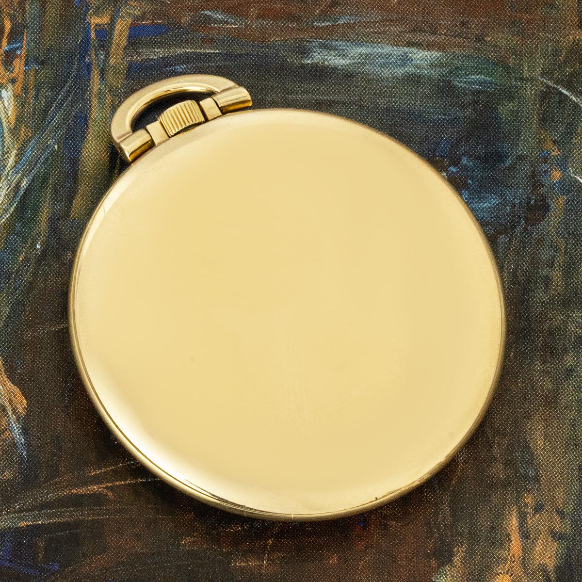 Patek Philippe. A Gold Slim Open Face Pocket Watch C1944 For Sale 1