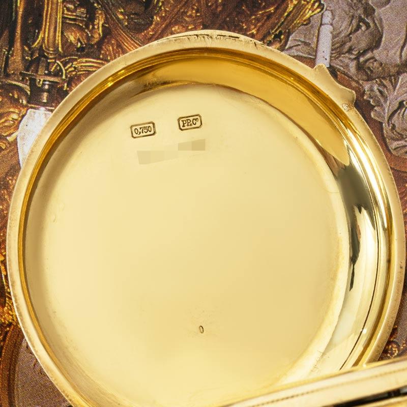 Women's or Men's Patek Philippe. A Rare Gold Chronograph Date Pocket Watch C1868 For Sale