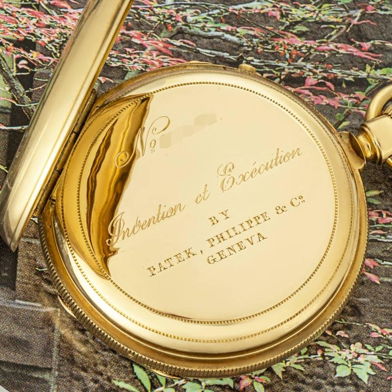 Patek Philippe. A Rare Gold Chronograph Date Pocket Watch C1868 For Sale 1