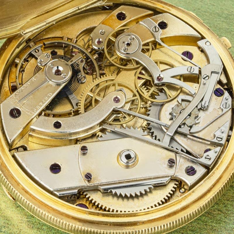 Patek Philippe. A Rare Gold Chronograph Date Pocket Watch C1868 For Sale 2