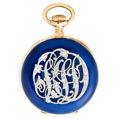 Patek Philippe A Rare Gold Enamel & Diamond Fob Watch C1899