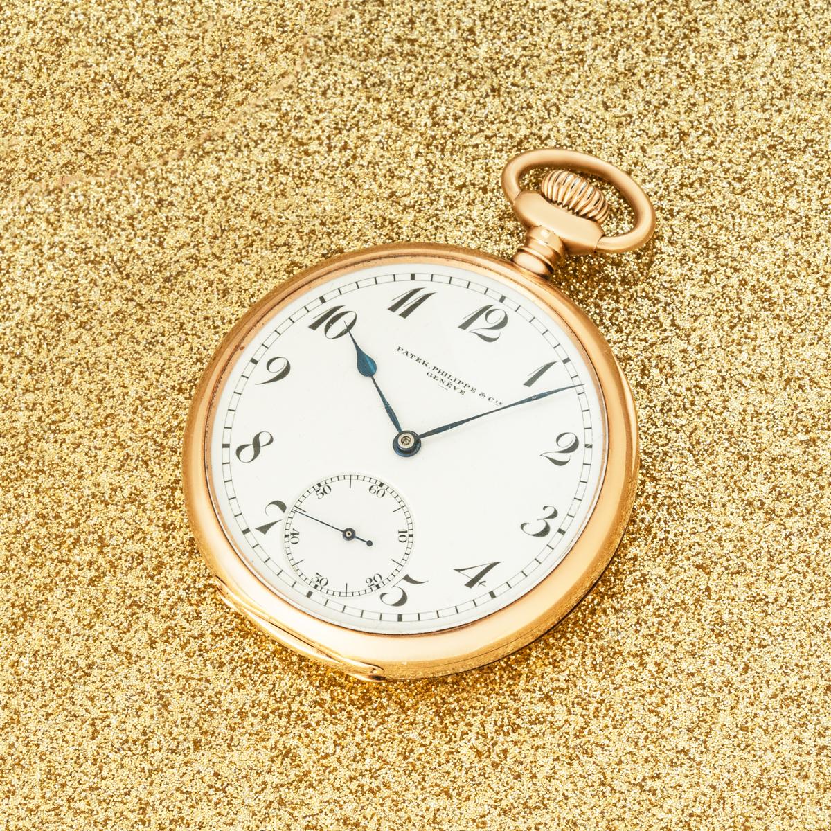 Patek Philippe. Eine seltene Gold Open Face Taschenuhr C1900 im Angebot 4