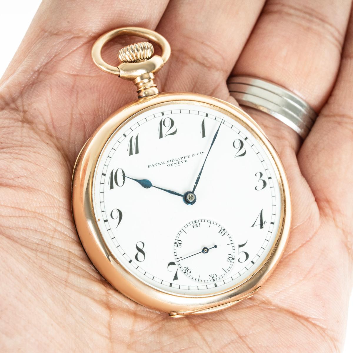 Patek Philippe. Eine seltene Gold Open Face Taschenuhr C1900 im Angebot 5