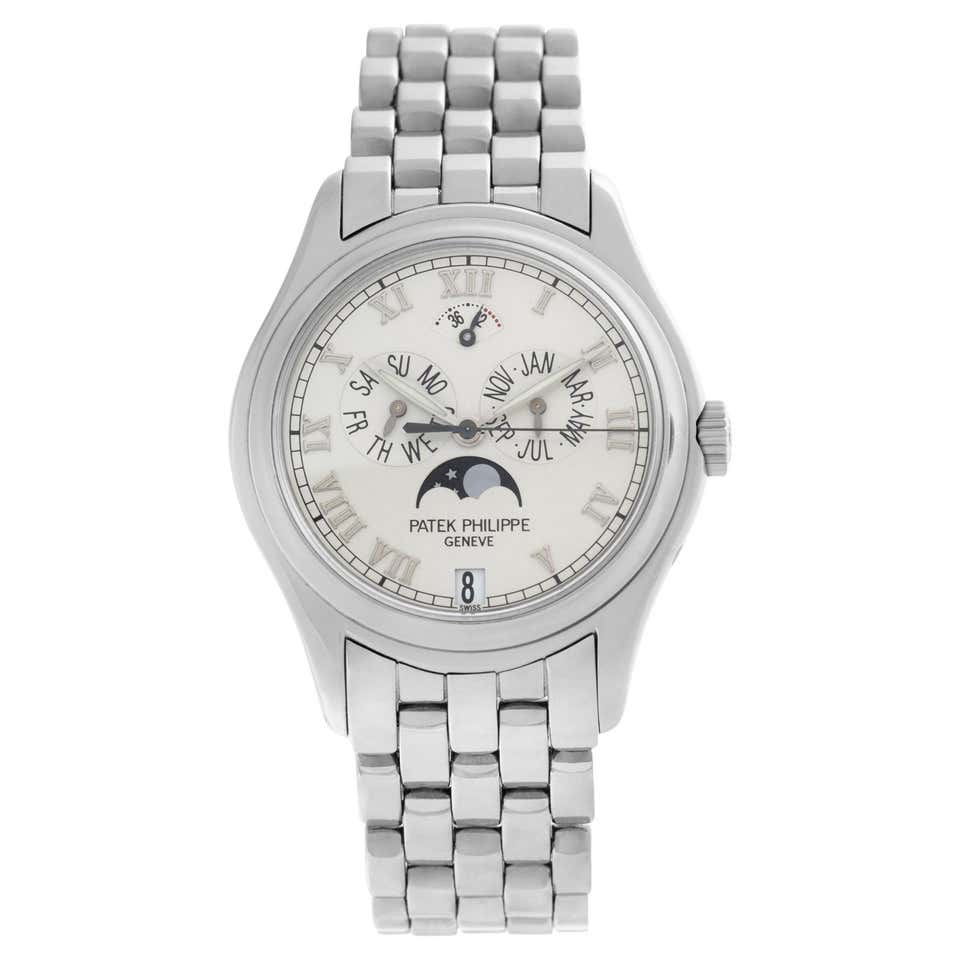 Patek Philippe Platinum Annual Calendar Chronograph Wristwatch Ref ...
