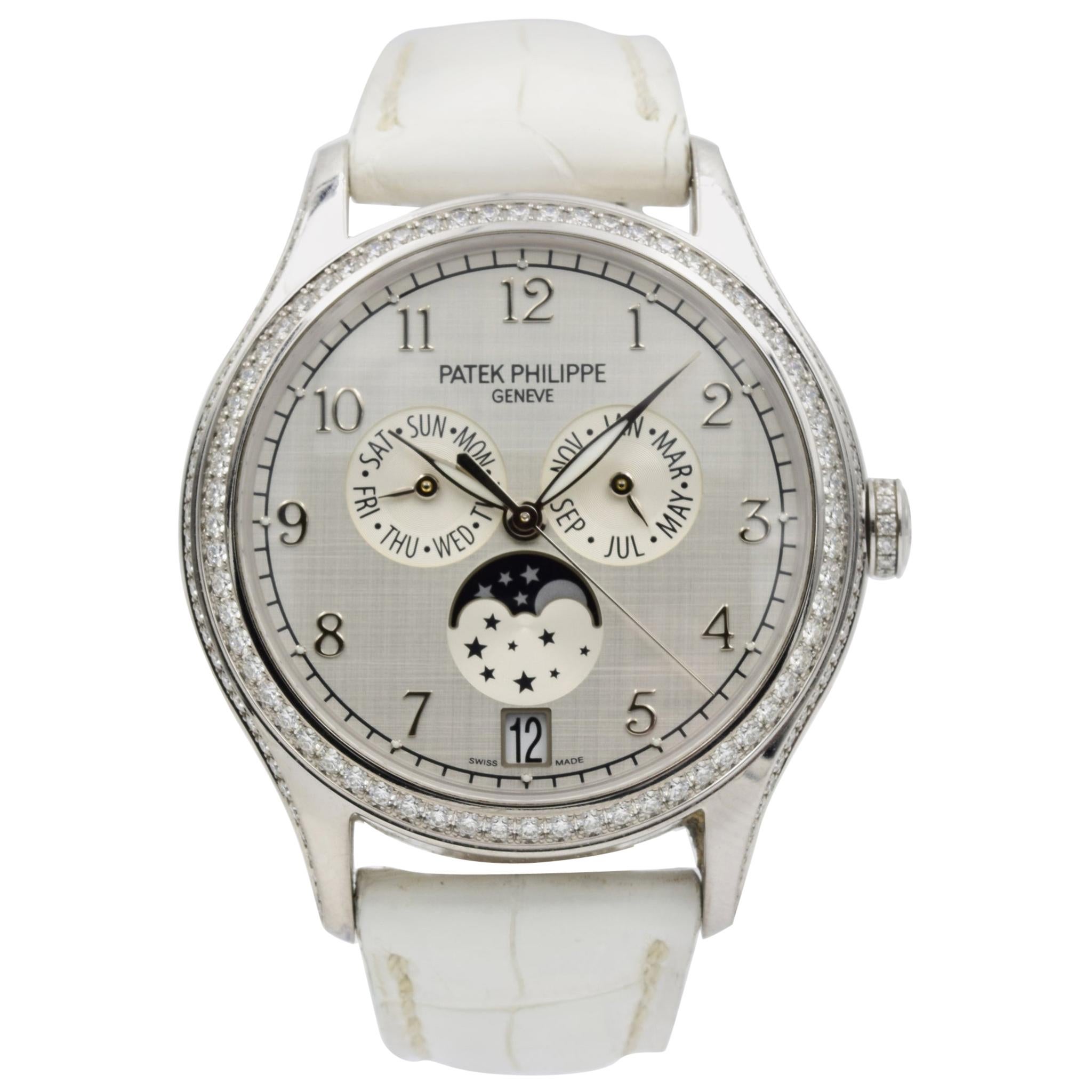 Patek Philippe Annual Calendar 4947G Silver Satin Finished Dial