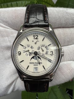 Patek Philippe Jahreskalender 5146G Creme Zifferblatt Uhr & Papiere