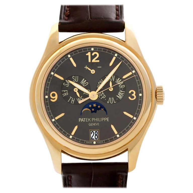 Patek Philippe Annual Calendar 5146J-001, Charcoal Dial For Sale at 1stDibs