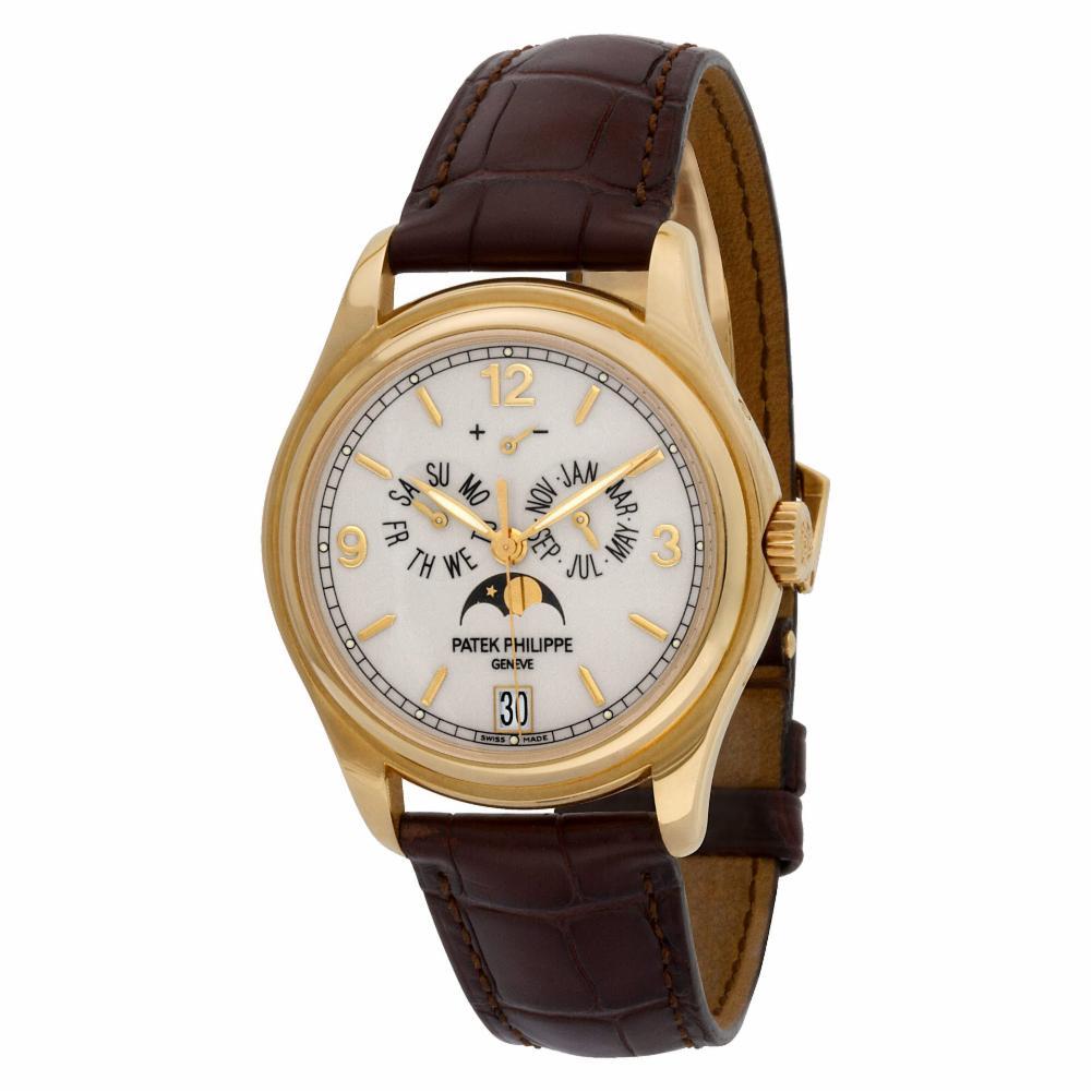 Contemporary Patek Philippe Annual Calendar 5146J 18 Karat Ivory Dial Automatic Watch