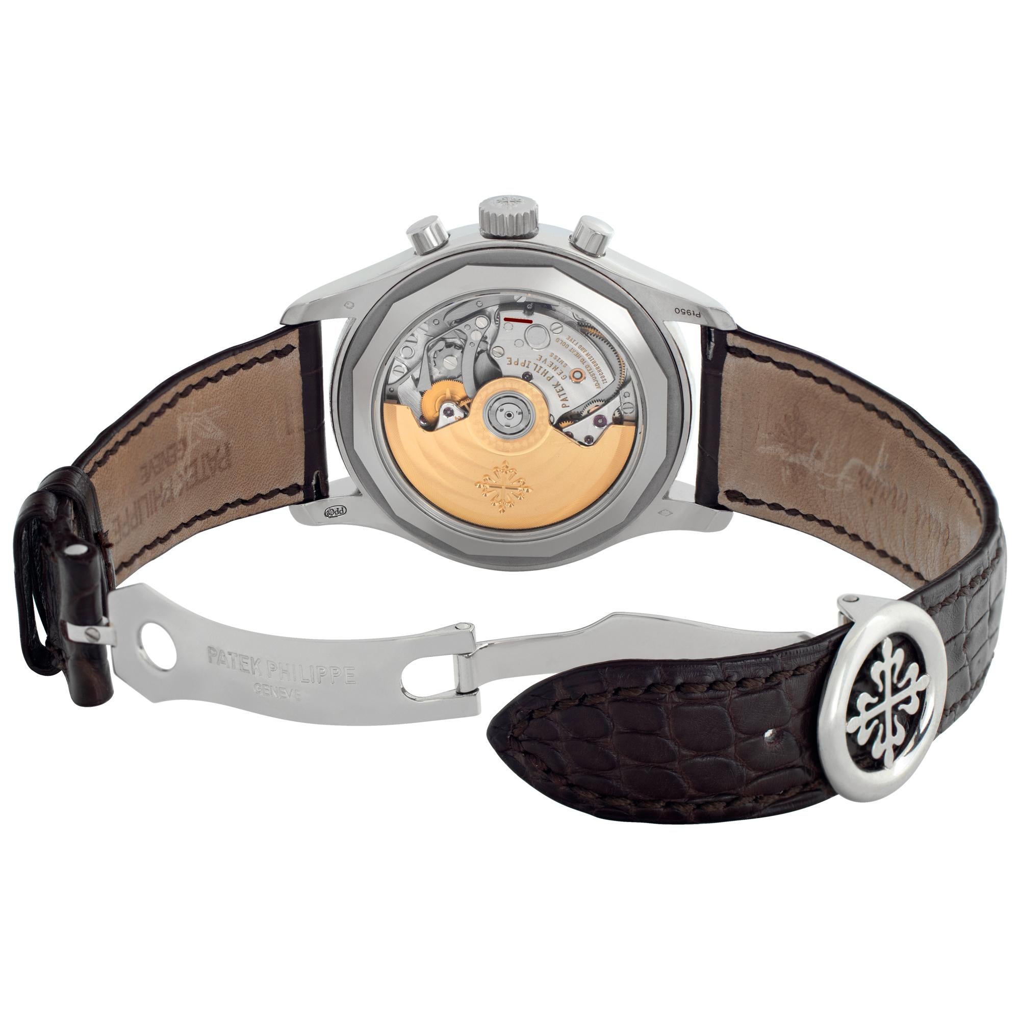 Men's Patek Philippe Annual Calendar 5960P Platinum w/ Grey dial 40mm Automatic watch