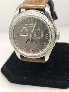 Patek Philippe Annual Calendar Automatic White Gold & Diamond Ladies Watch 4936G